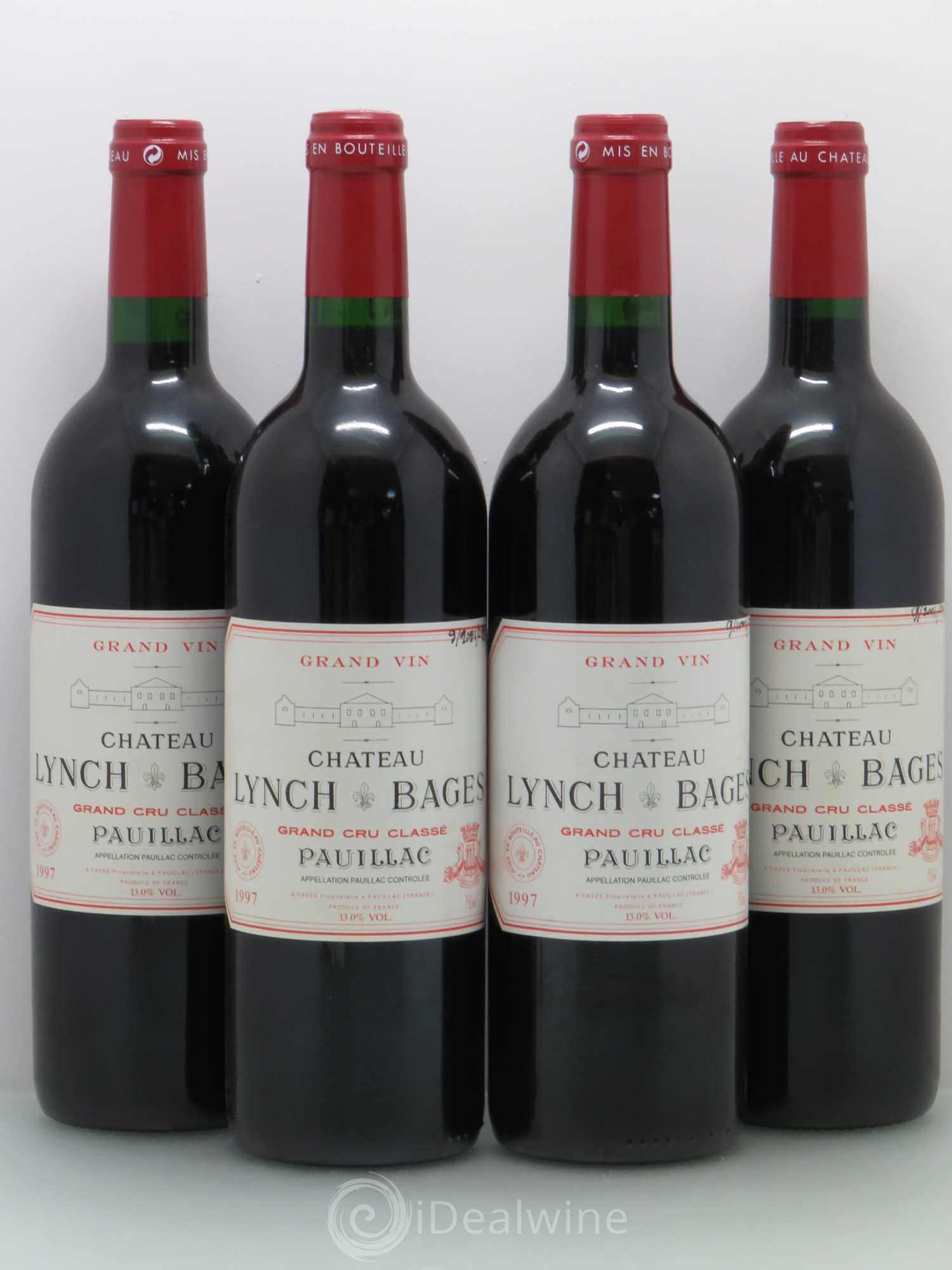 Château Lynch Bages 5ème Grand Cru Classé 1997 - Lot de 4 bouteilles - 0