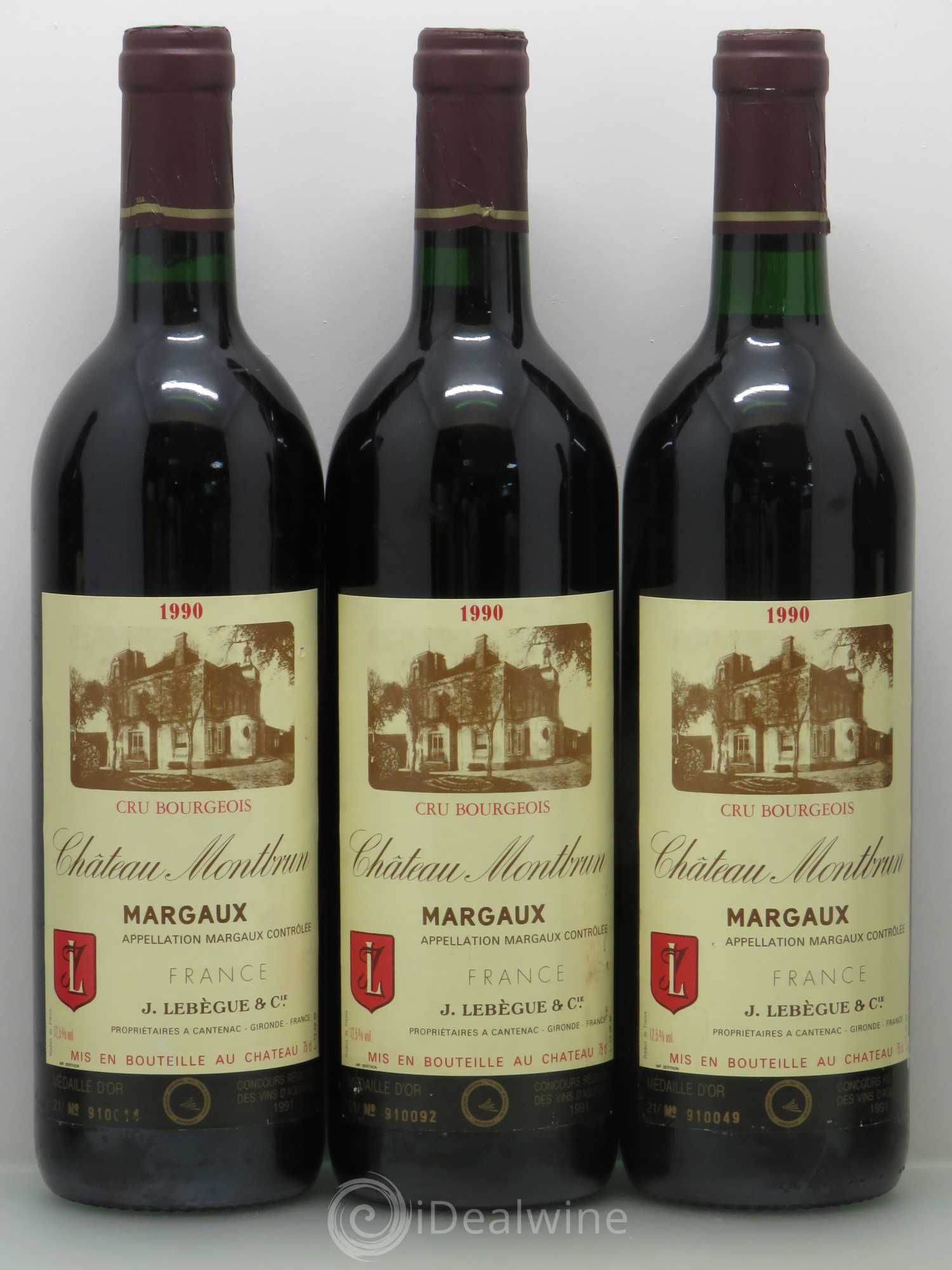 Château Montbrun Cru Bourgeois 1990 - Lot de 6 bouteilles - 1