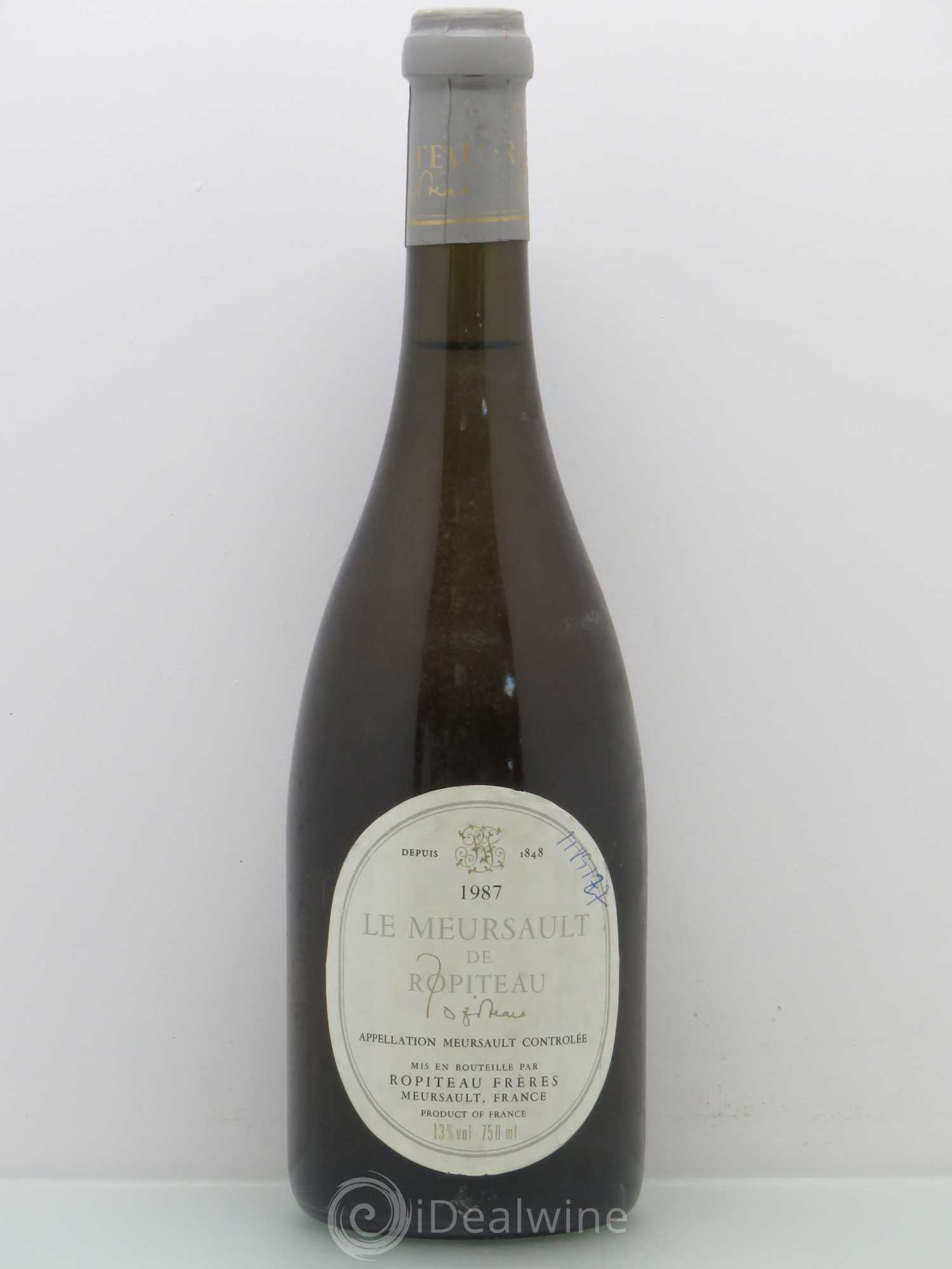 Meursault Ropiteau 1987 - Lot de 1 bouteille - 0