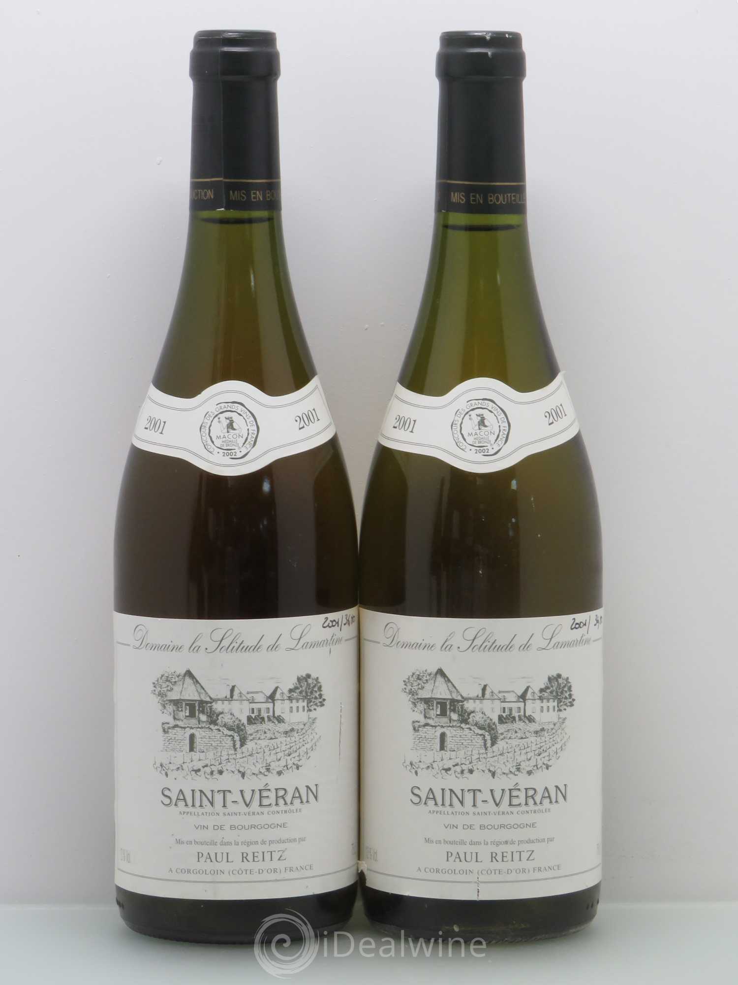 Saint-Véran Paul Reitz 2001 - Lot de 4 bouteilles - 2