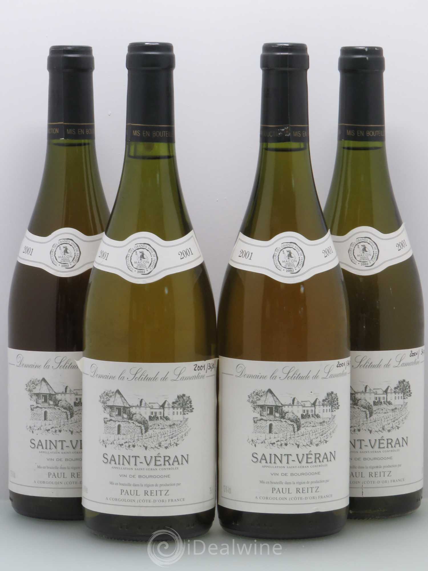 Saint-Véran Paul Reitz 2001 - Lot de 4 bouteilles - 0