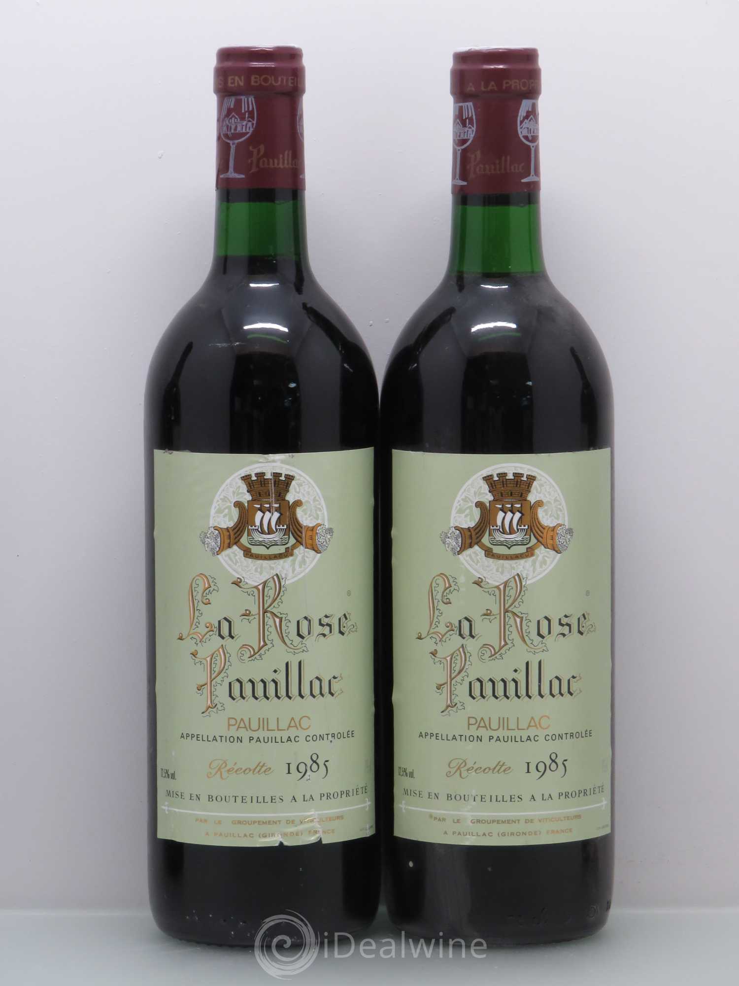 La Rose Pauillac 1985 - Lot de 4 bouteilles - 1