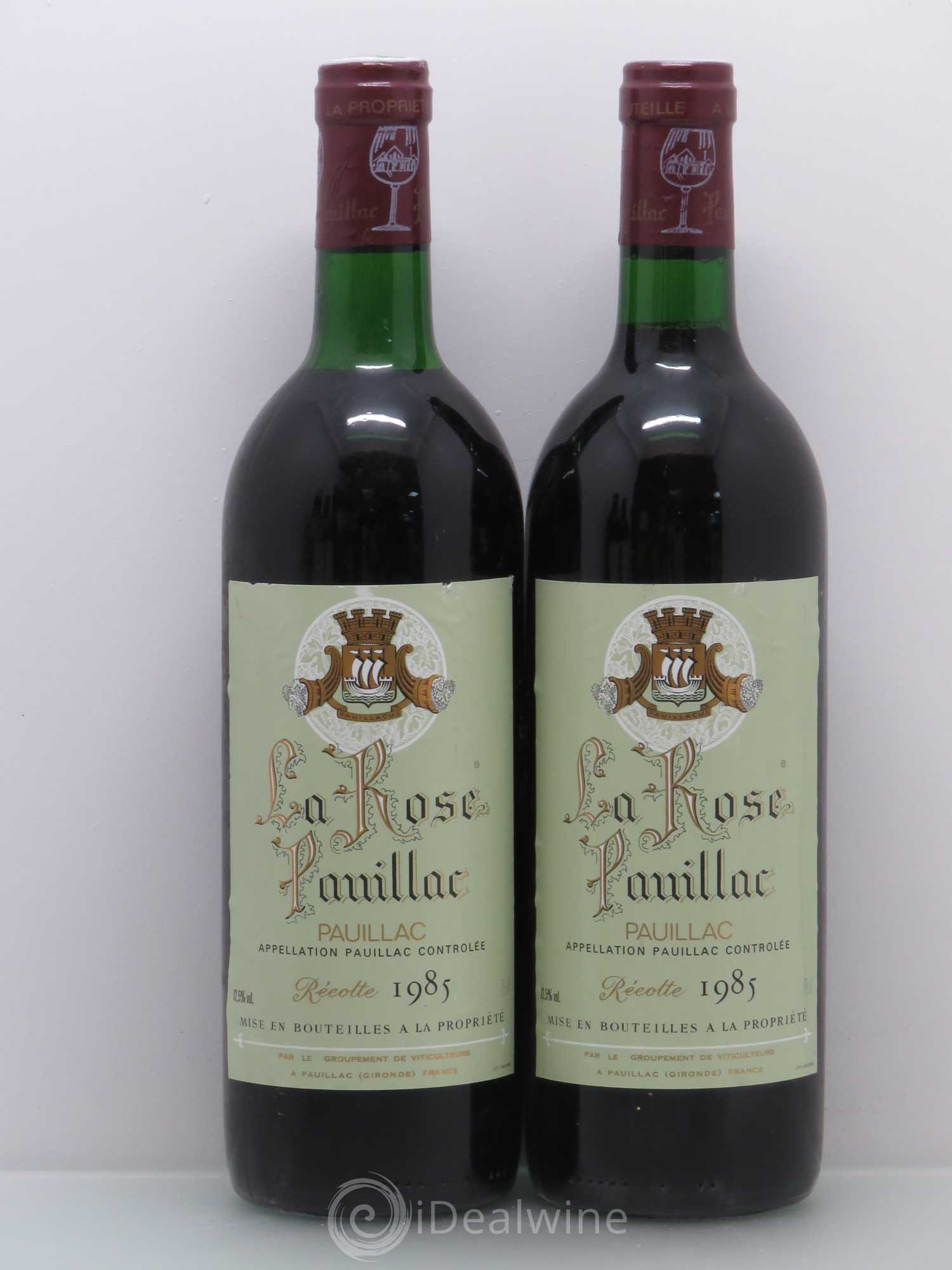 La Rose Pauillac 1985 - Lot de 4 bouteilles - 2