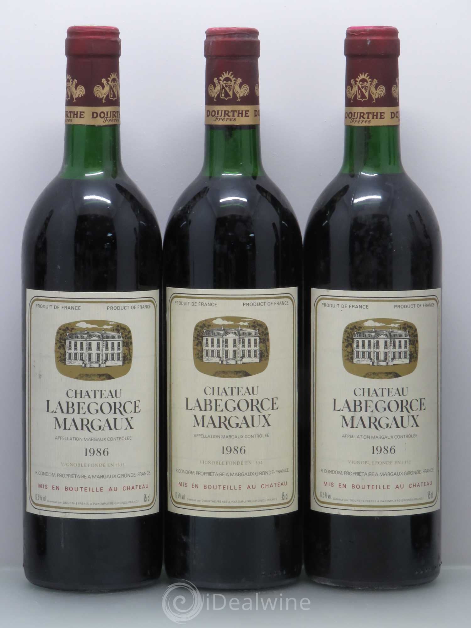 Château Labegorce Cru Bourgeois 1986 - Lot de 6 bouteilles - 1