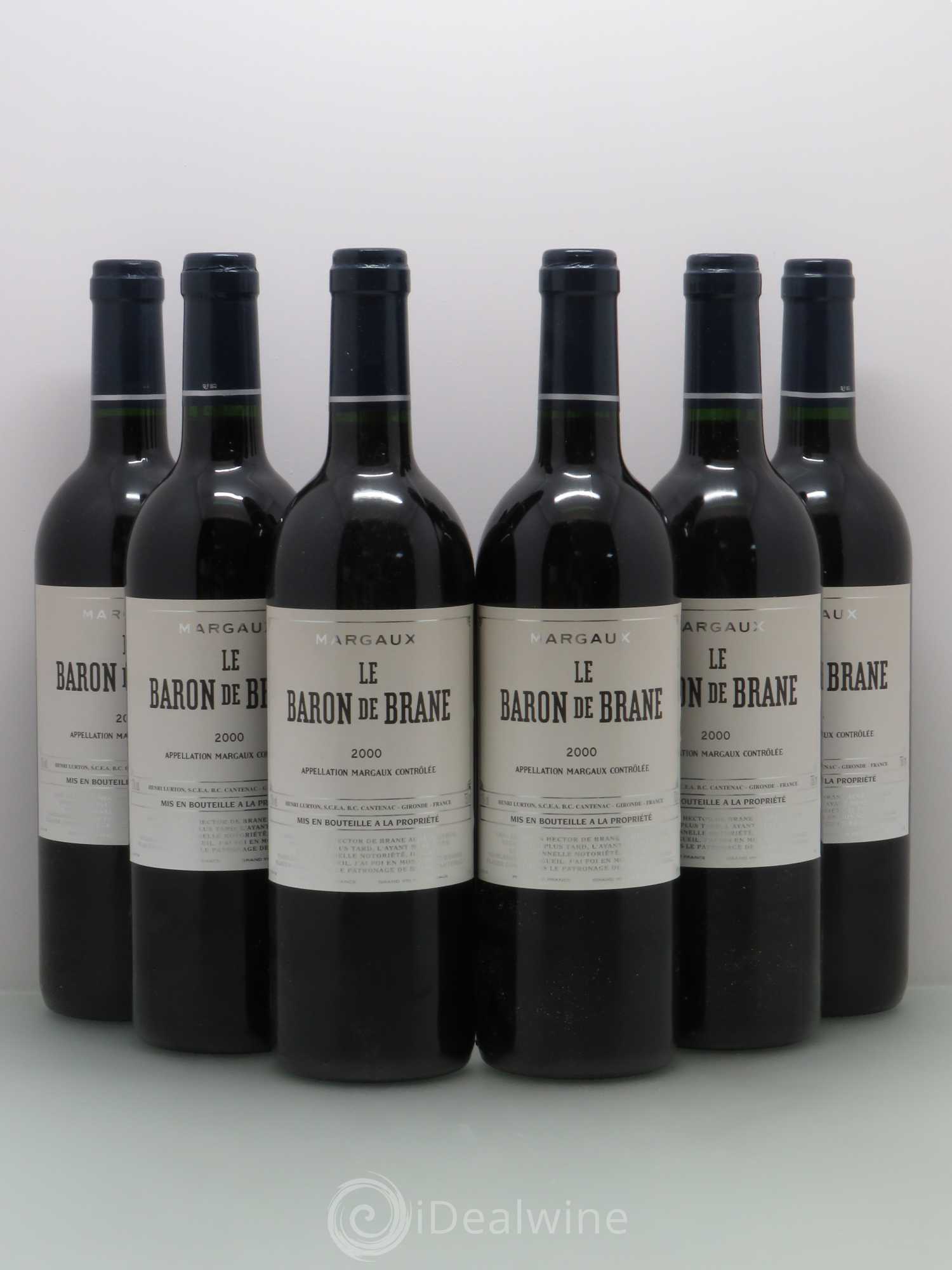 Baron de Brane Second Vin 2000 - Lot de 6 bouteilles - 0