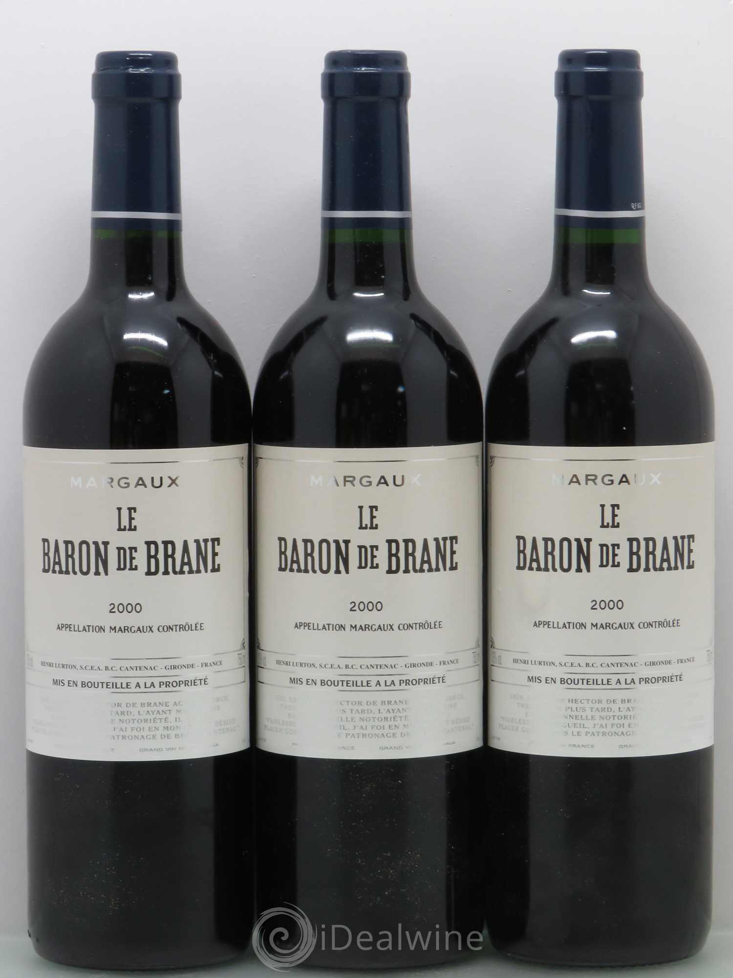 Baron de Brane Second Vin 2000 - Lot de 5 bouteilles - 1