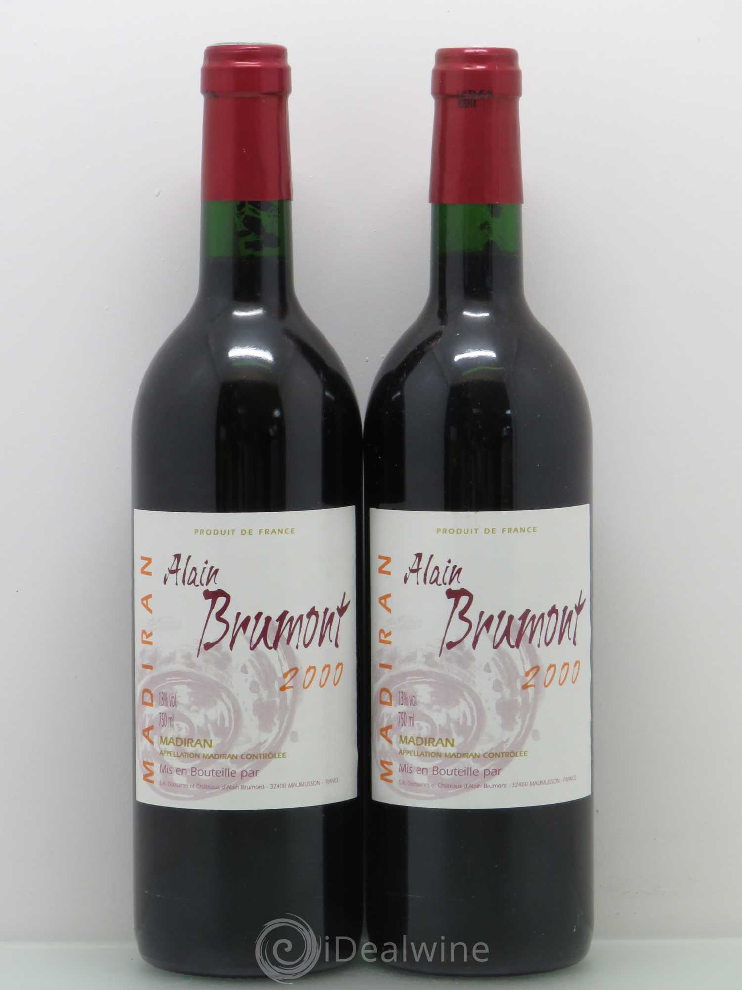 Madiran Alain Brumont 2000 - Lot de 2 bouteilles - 0