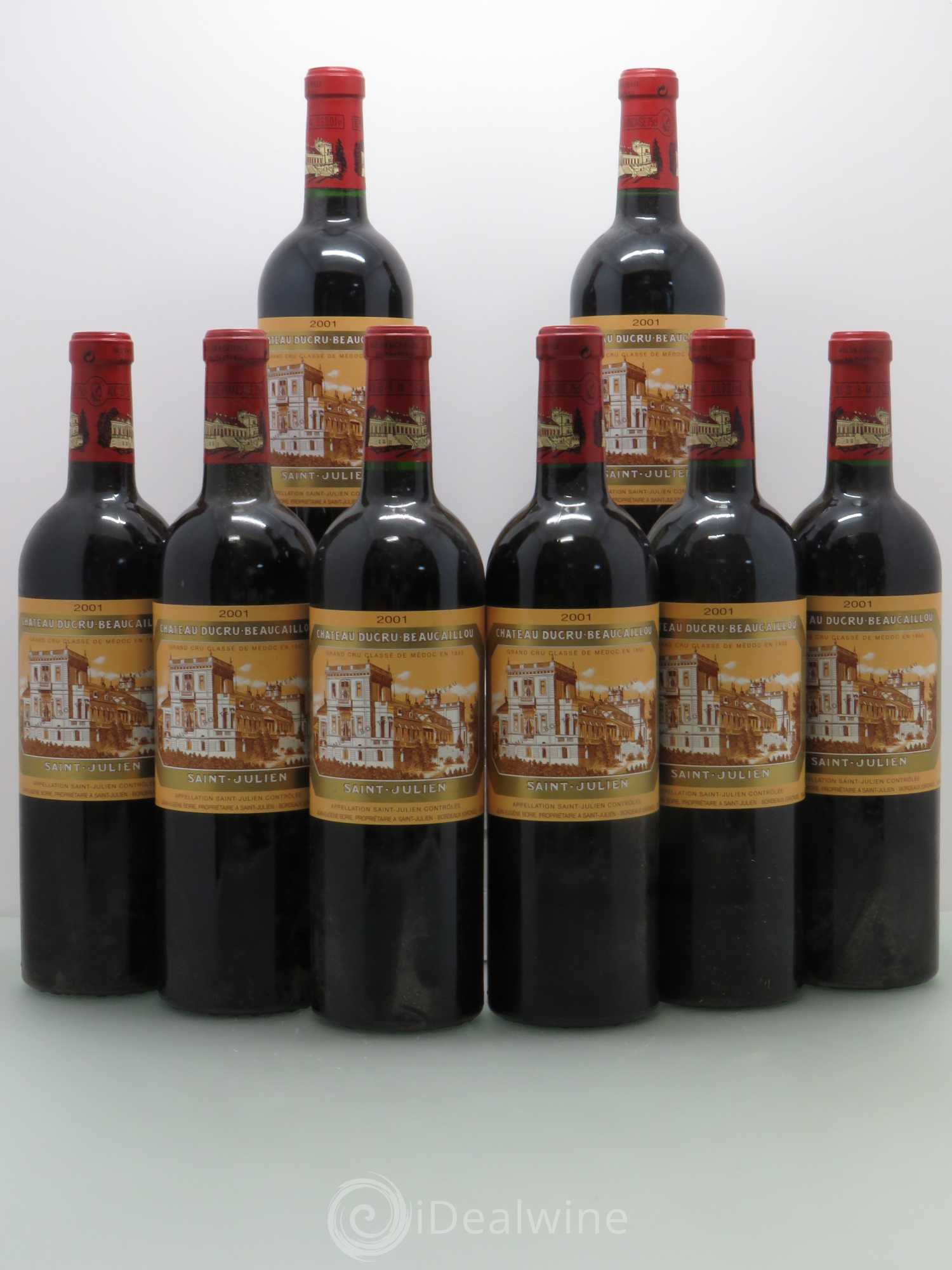 Château Ducru Beaucaillou 2ème Grand Cru Classé 2001 - Lot de 8 bouteilles - 0