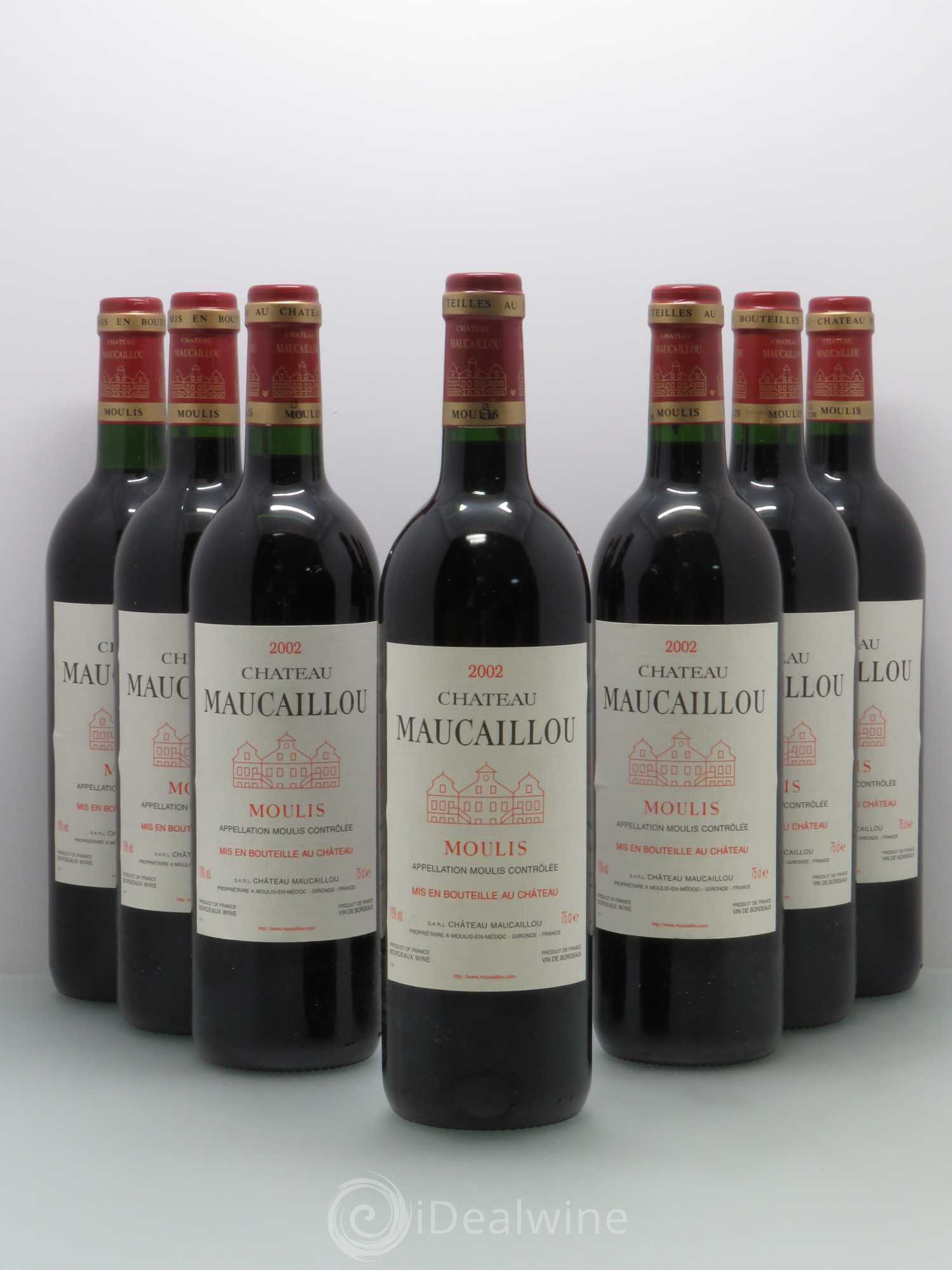 Château Maucaillou 2002 - Lot de 7 bouteilles - 0