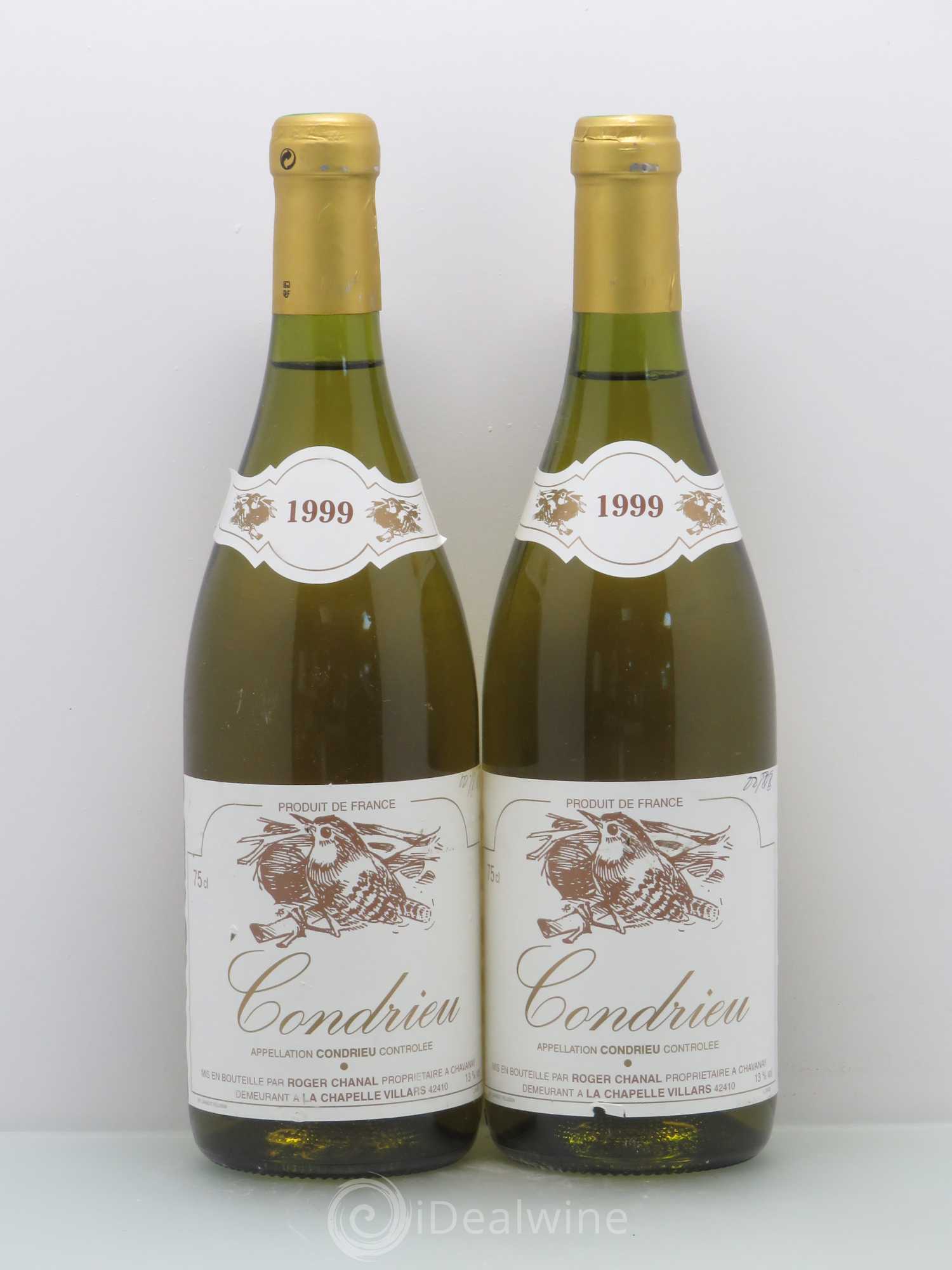 Condrieu Chanal 1999 - Posten von 2 Flaschen - 0