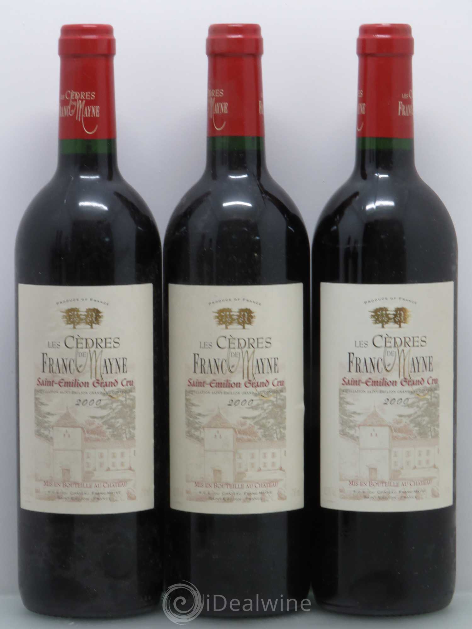 Saint-Émilion Les Cedres de Franc-Mayne 2000 - Posten von 5 Flaschen - 1