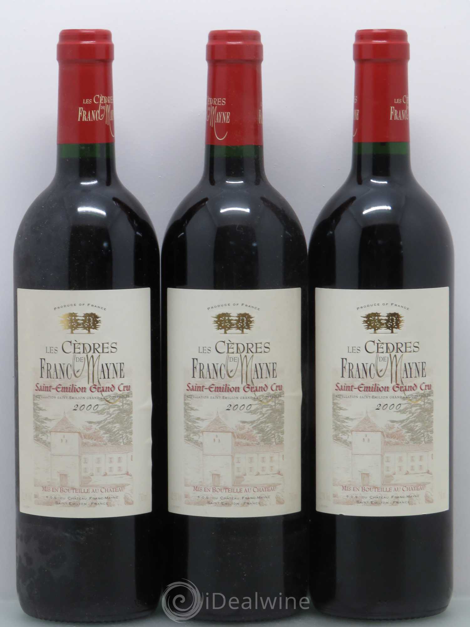 Saint-Émilion Les Cedres de Franc-Mayne 2000 - Posten von 12 Flaschen - 4
