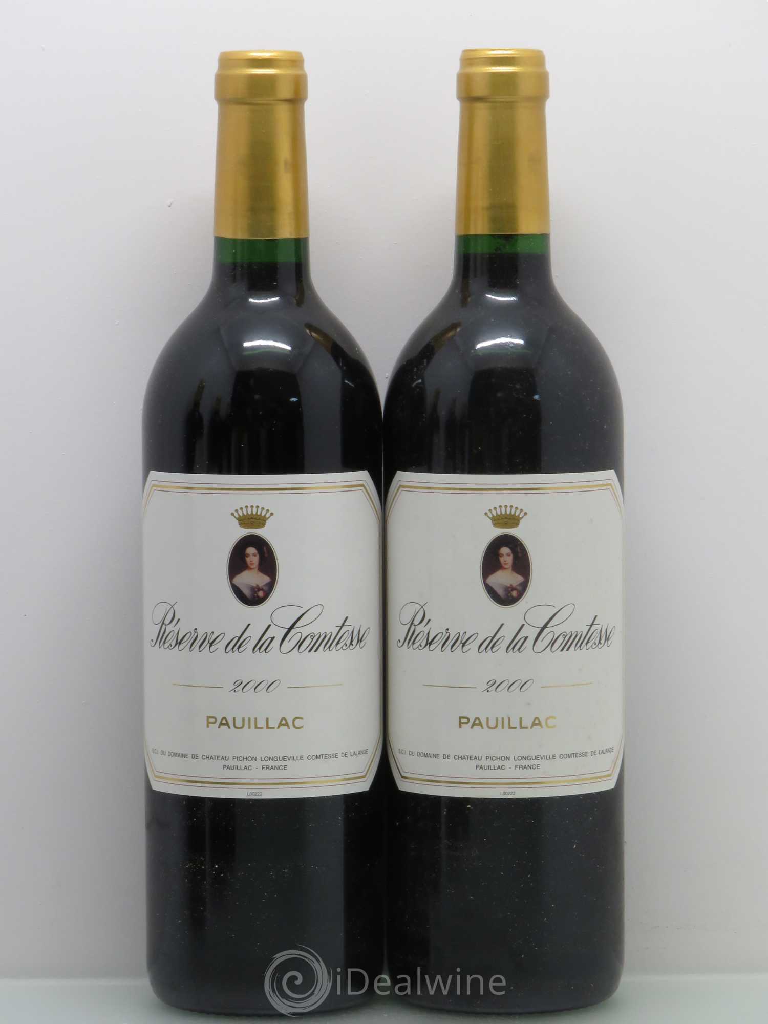 Réserve de la Comtesse Second Vin 2000 - Lot de 5 bouteilles - 2