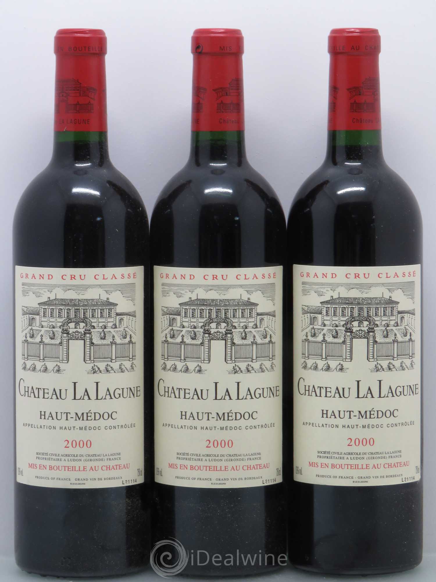 Château la Lagune 3ème Grand Cru Classé 2000 - Lot de 5 bouteilles - 1