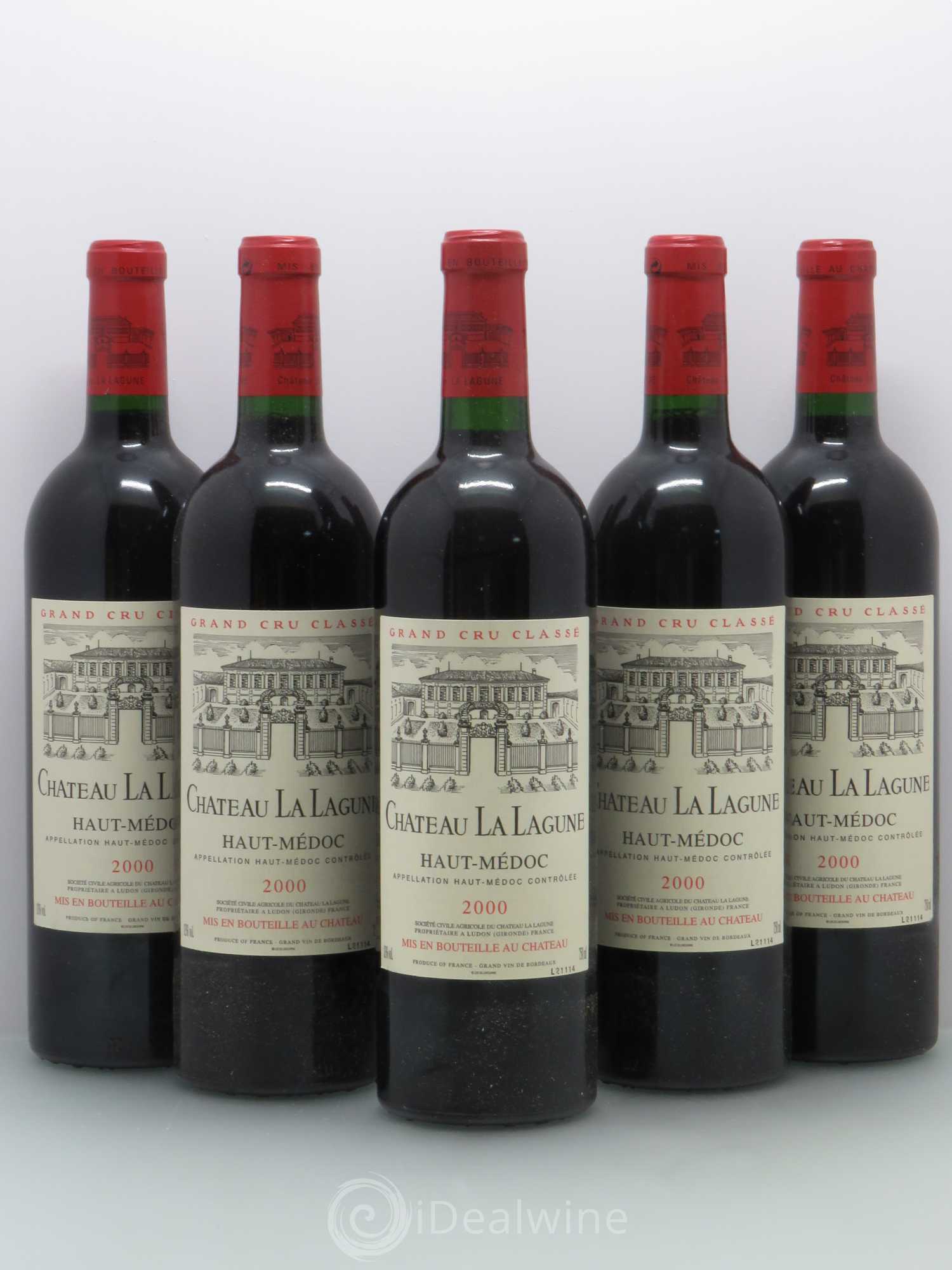 Château la Lagune 3ème Grand Cru Classé 2000 - Lot de 5 bouteilles - 0
