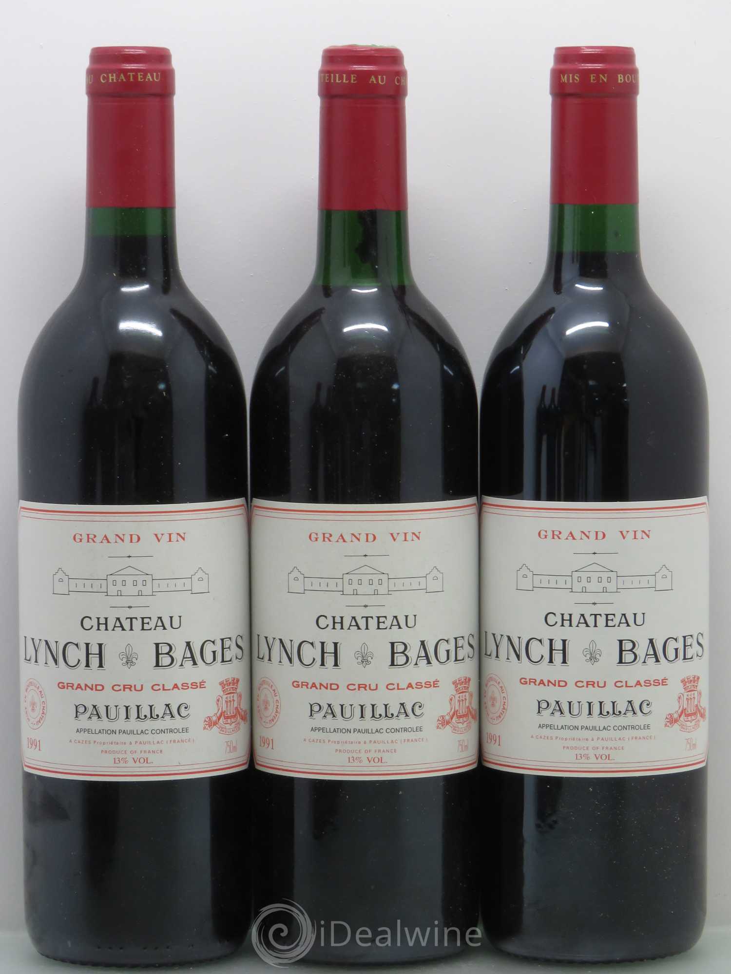 Château Lynch Bages 5ème Grand Cru Classé 1991 - Lot de 6 bouteilles - 1