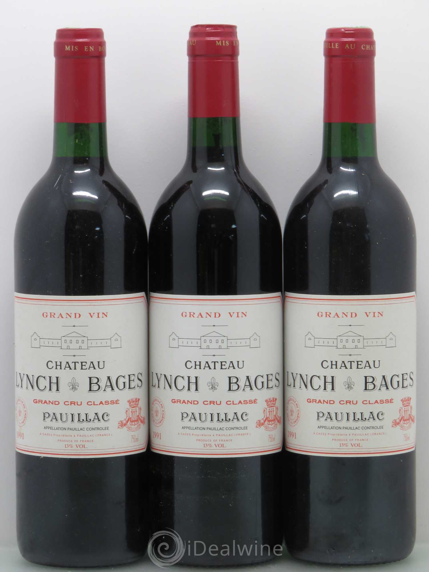 Château Lynch Bages 5ème Grand Cru Classé 1991 - Lot de 6 bouteilles - 2