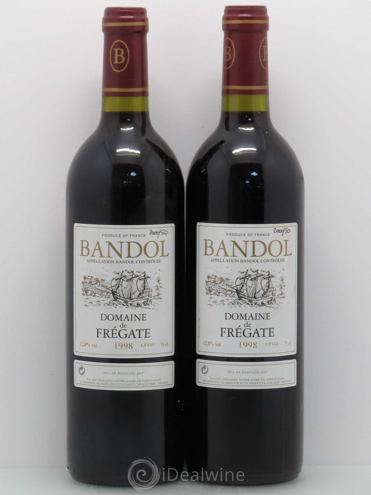 Bandol Domaine de Frégate 1998 - Lot de 2 bouteilles - 0