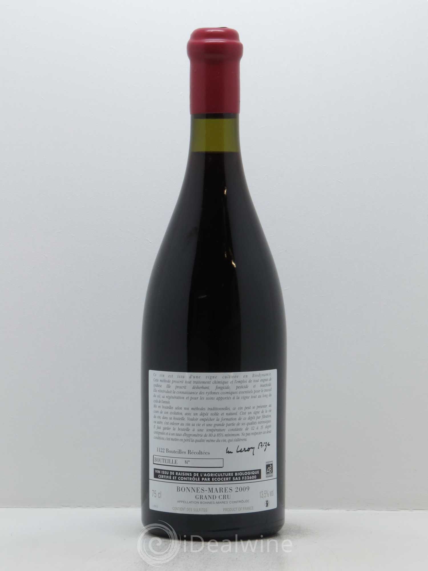 Bonnes-Mares Grand Cru d'Auvenay (Domaine) 2009 - Lotto di 1 bottiglia - 1
