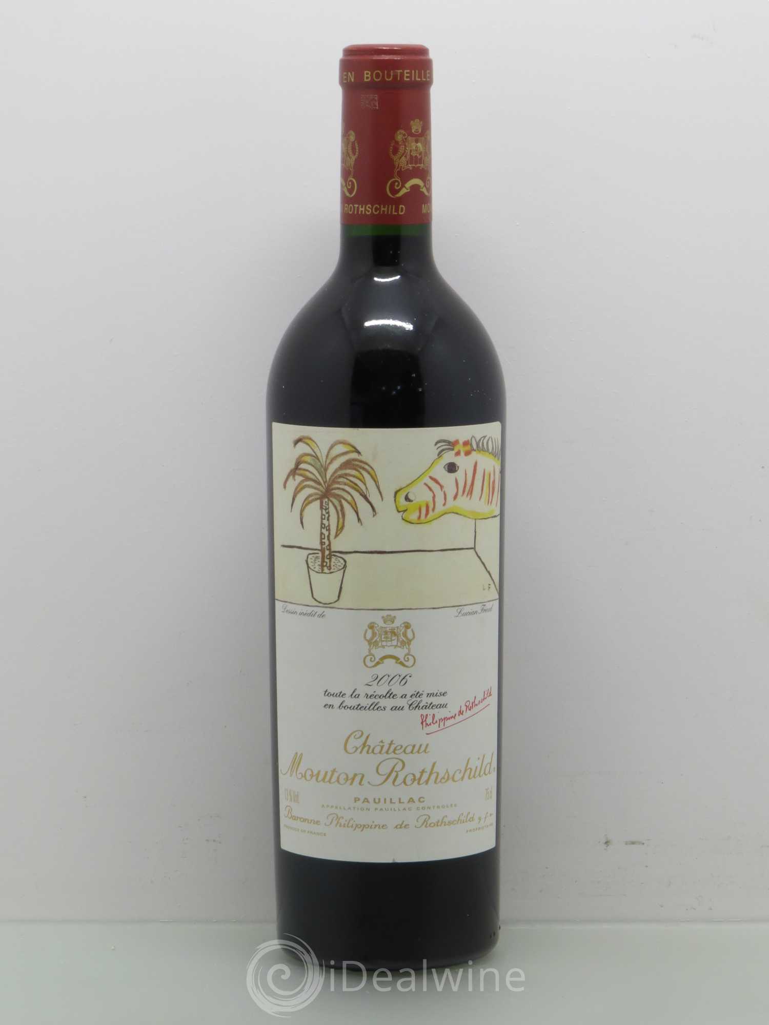 Château Mouton Rothschild 1er Grand Cru Classé 2006 - Lot de 1 bouteille - 0