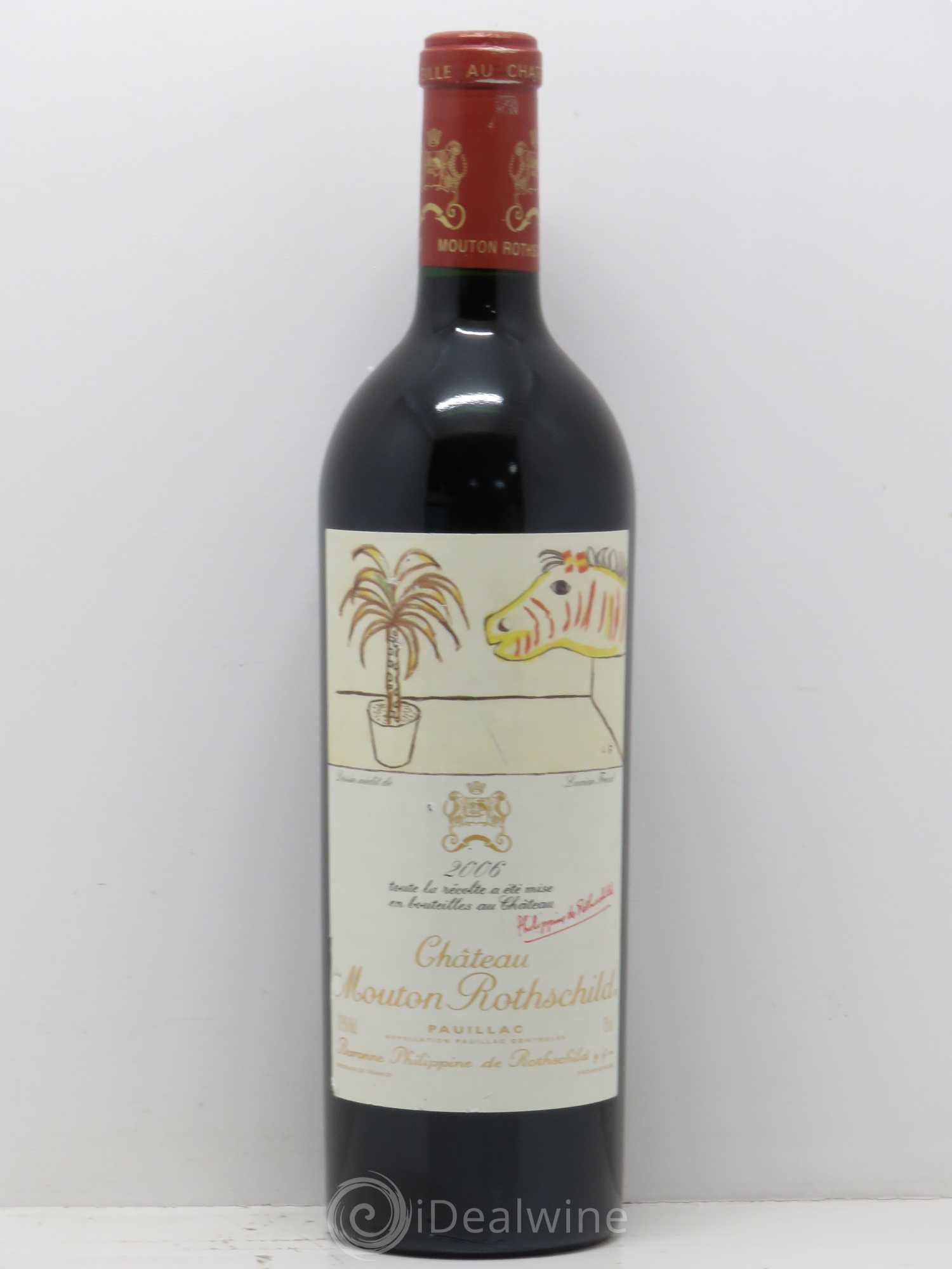 Château Mouton Rothschild 1er Grand Cru Classé 2006 - Lot de 1 bouteille - 0