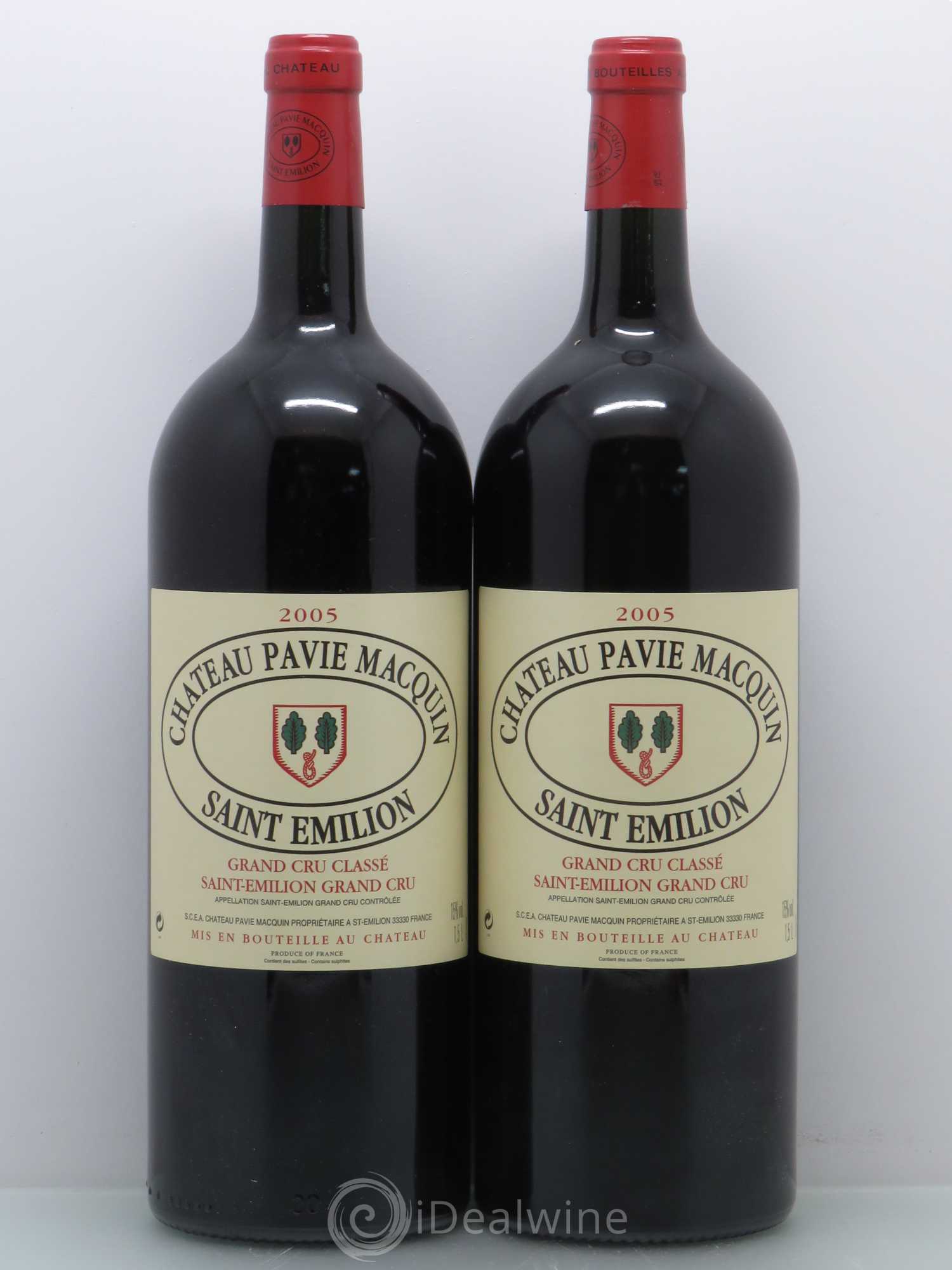 Château Pavie Macquin 1er Grand Cru Classé B 2005 - Lot de 4 magnums - 2