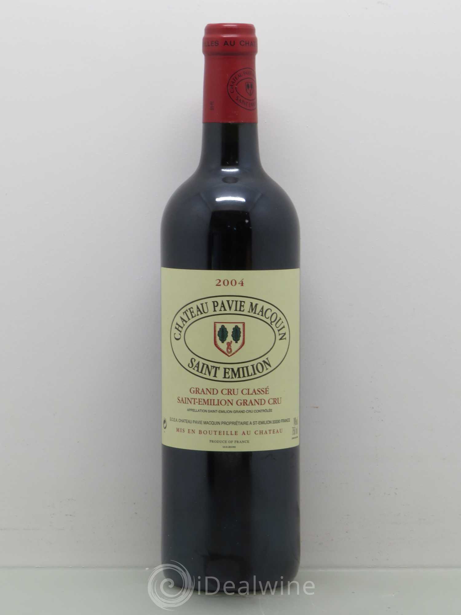 Château Pavie Macquin 1er Grand Cru Classé B (sans prix de réserve) 2004 - Lot de 1 bouteille - 0