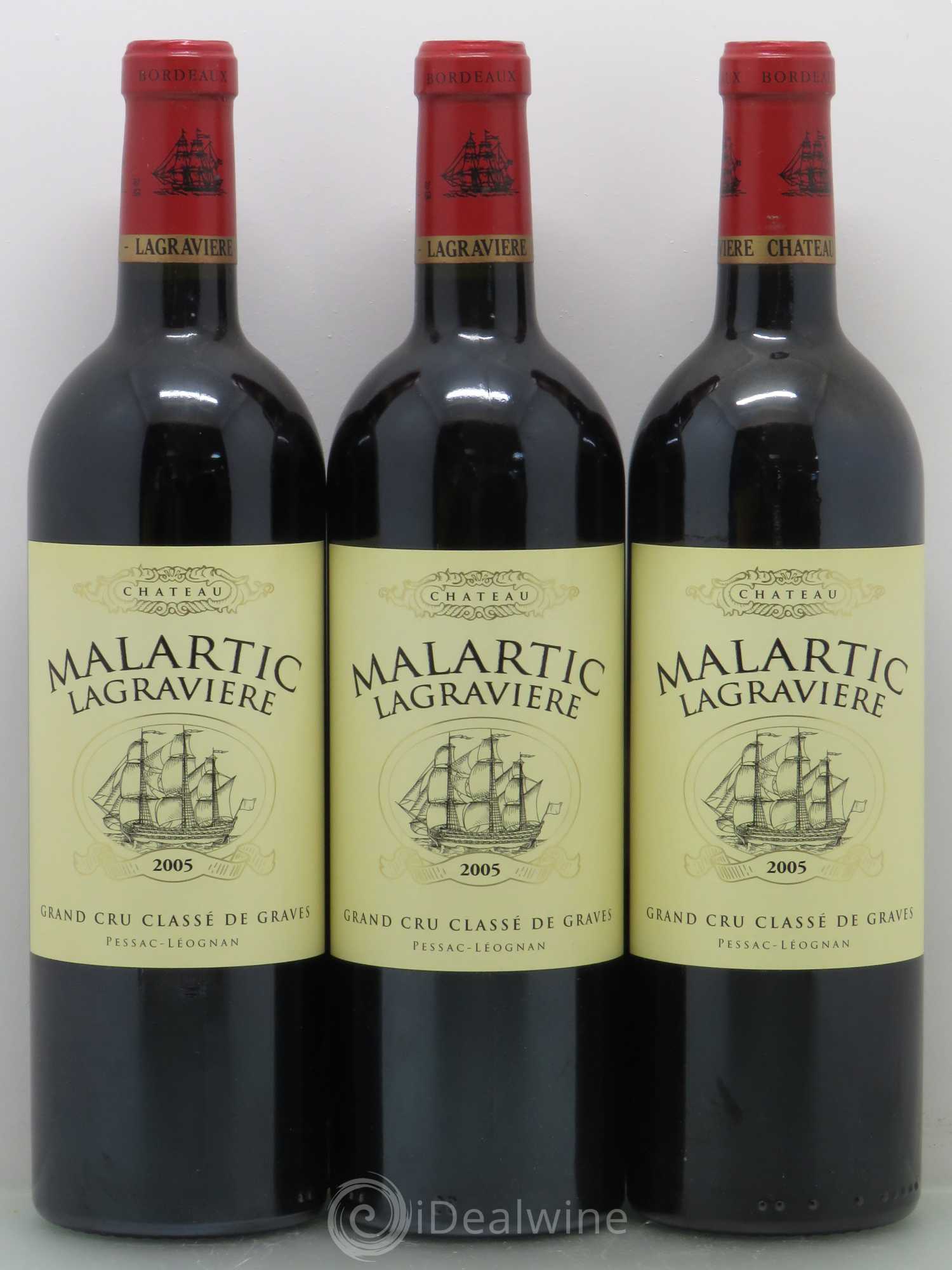 Château Malartic-Lagravière Cru Classé de Graves (sans prix de réserve) 2005 - Lot de 6 bouteilles - 2
