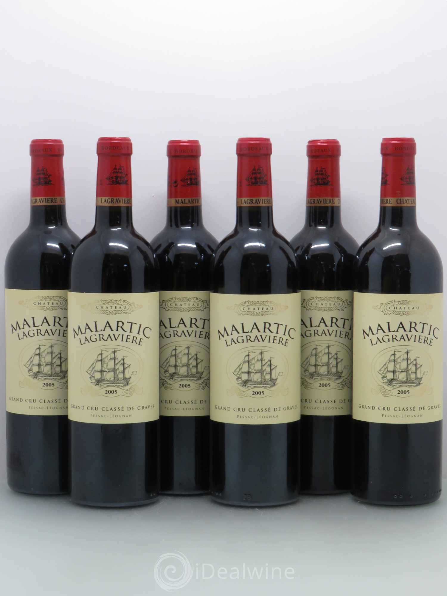 Château Malartic-Lagravière Cru Classé de Graves (sans prix de réserve) 2005 - Lot de 6 bouteilles - 0