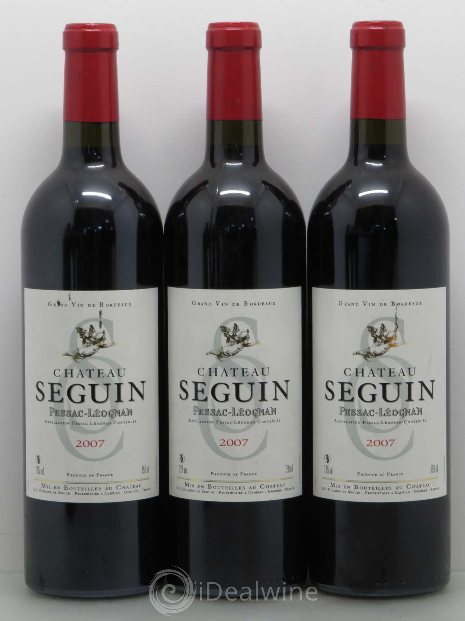 Pessac-Léognan Château Seguin (sans prix de réserve) 2007 - Posten von 6 Flaschen - 1