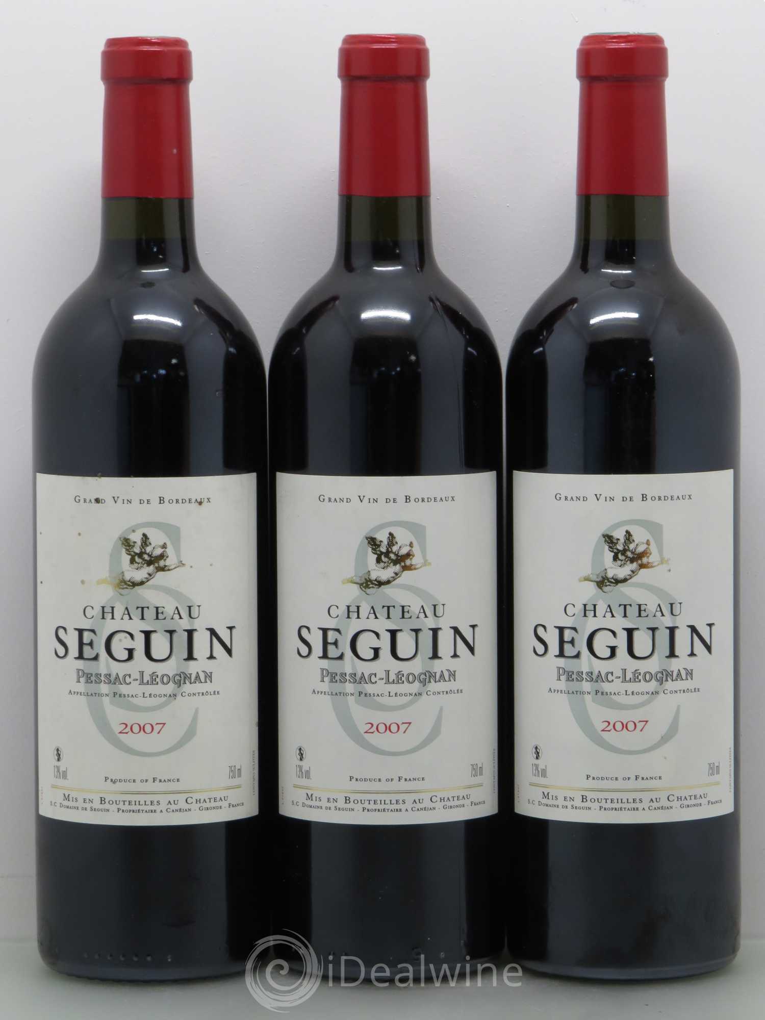 Pessac-Léognan Château Seguin (sans prix de réserve) 2007 - Posten von 6 Flaschen - 2