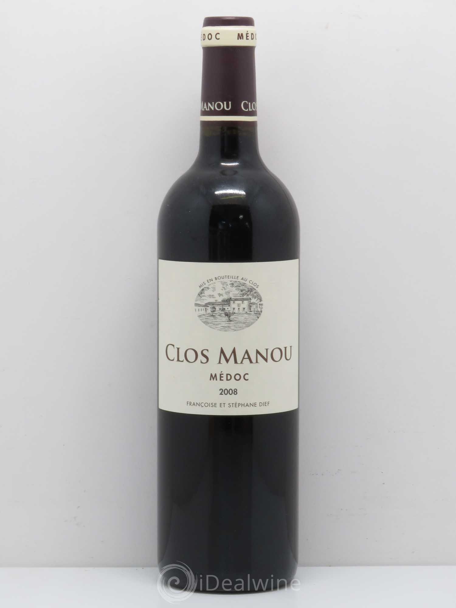 Clos Manou (sans prix de réserve) 2008 - Lot de 1 bouteille - 0