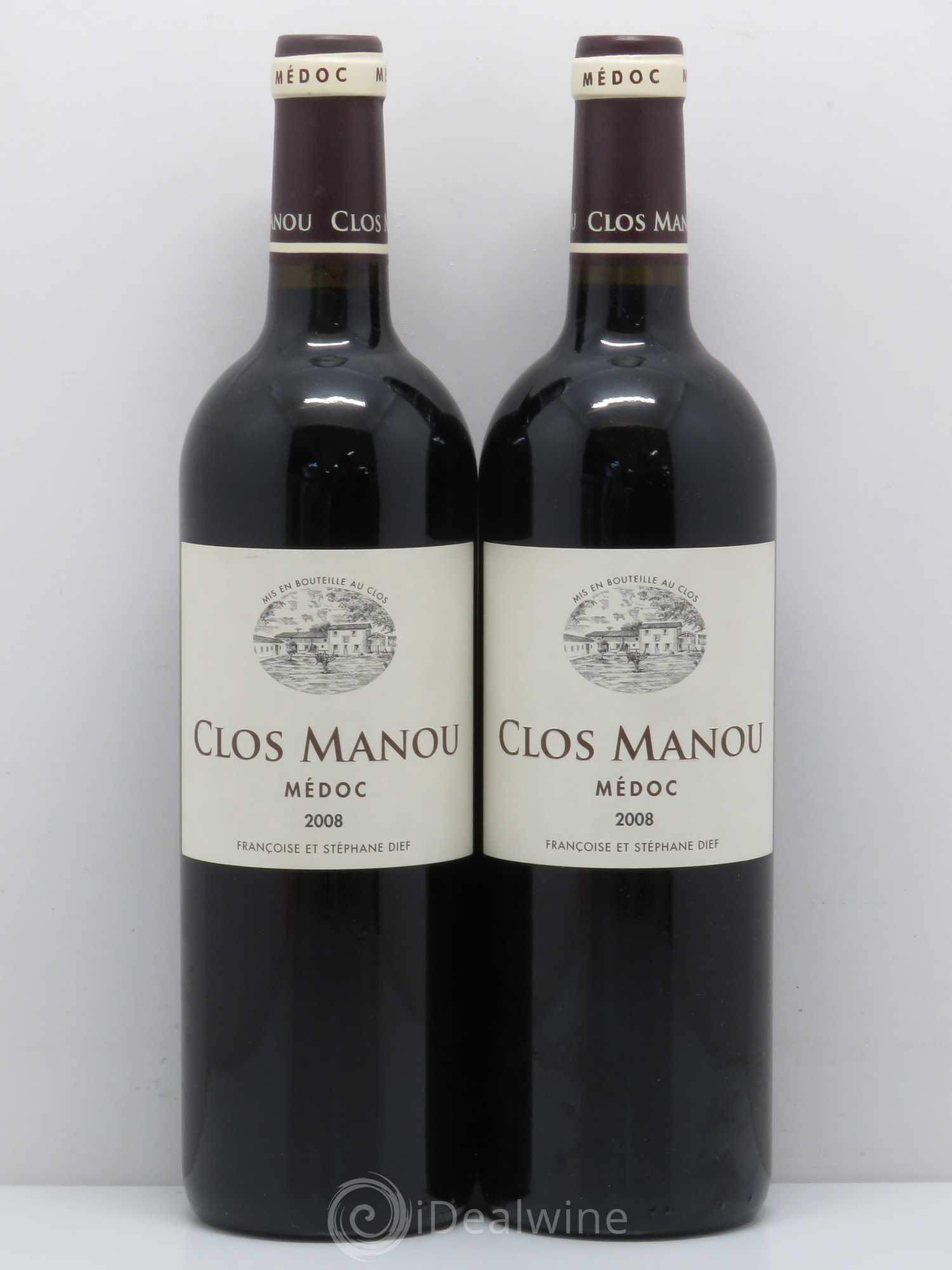 Clos Manou (sans prix de réserve) 2008 - Lot de 2 bouteilles - 0