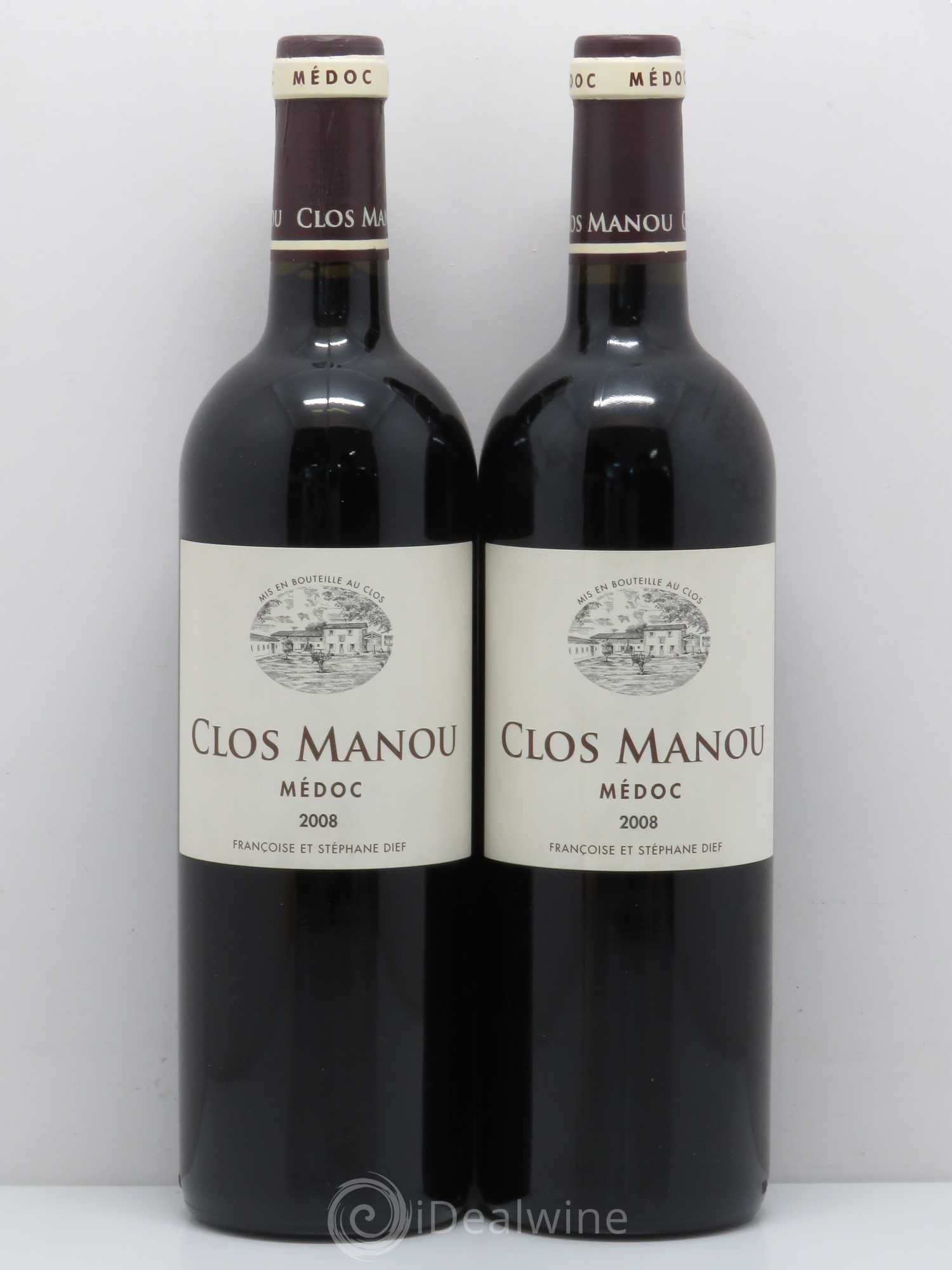 Clos Manou (sans prix de réserve) 2008 - Lot de 2 bouteilles - 0