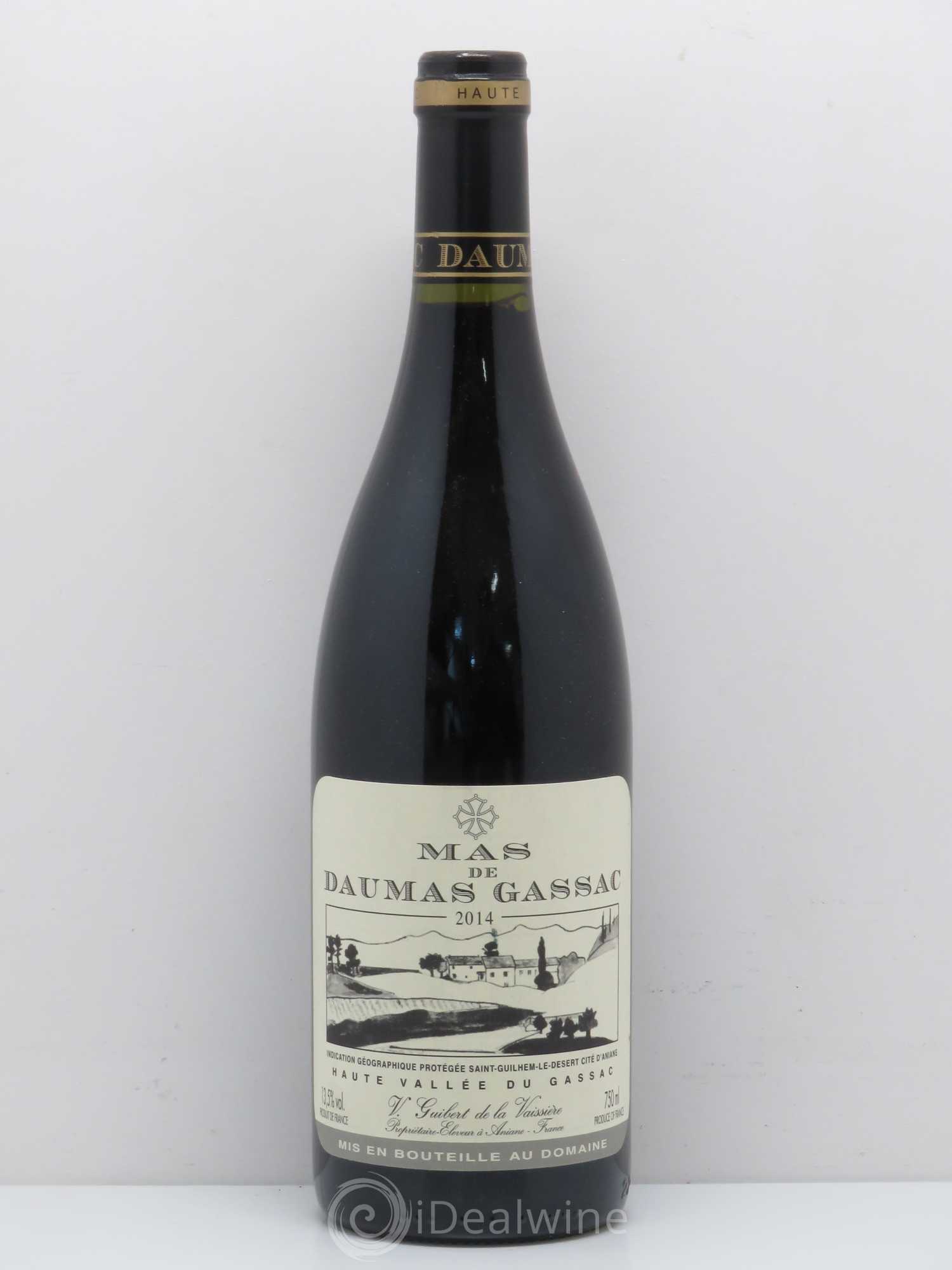 Saint-Guilhem-le-Désert - Cité d'Aniane Mas Daumas Gassac Famille Guibert de La Vaissière (sans prix de réserve) 2014 - Lot de 1 bouteille - 0