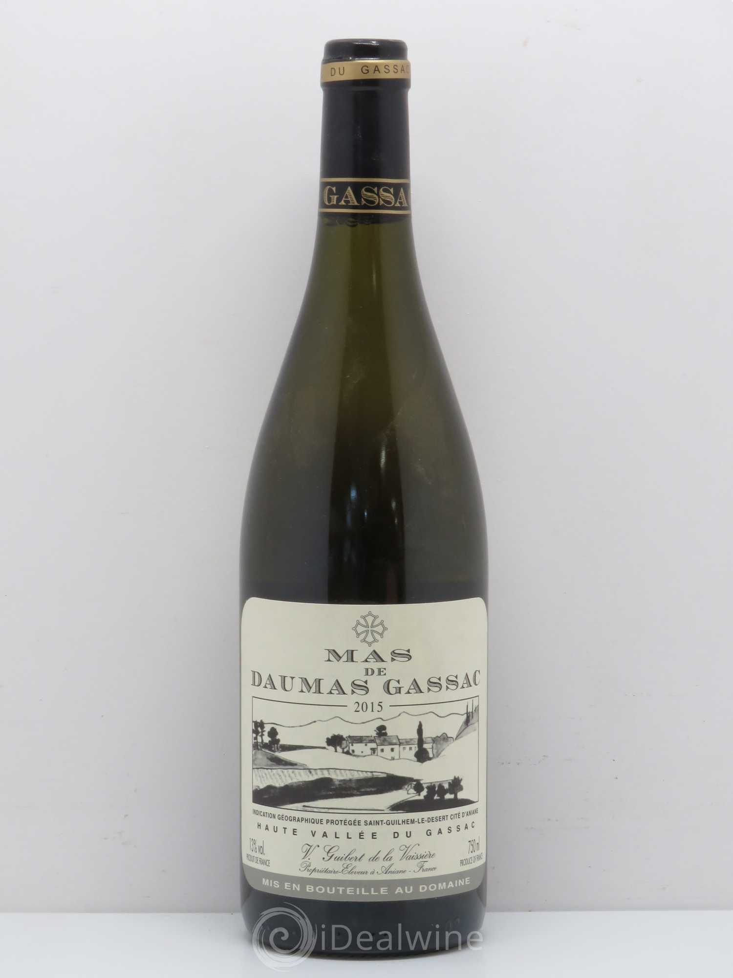 Saint-Guilhem-le-Désert - Cité d'Aniane Mas Daumas Gassac Famille Guibert de La Vaissière (sans prix de réserve) 2015 - Lot de 1 bouteille - 0