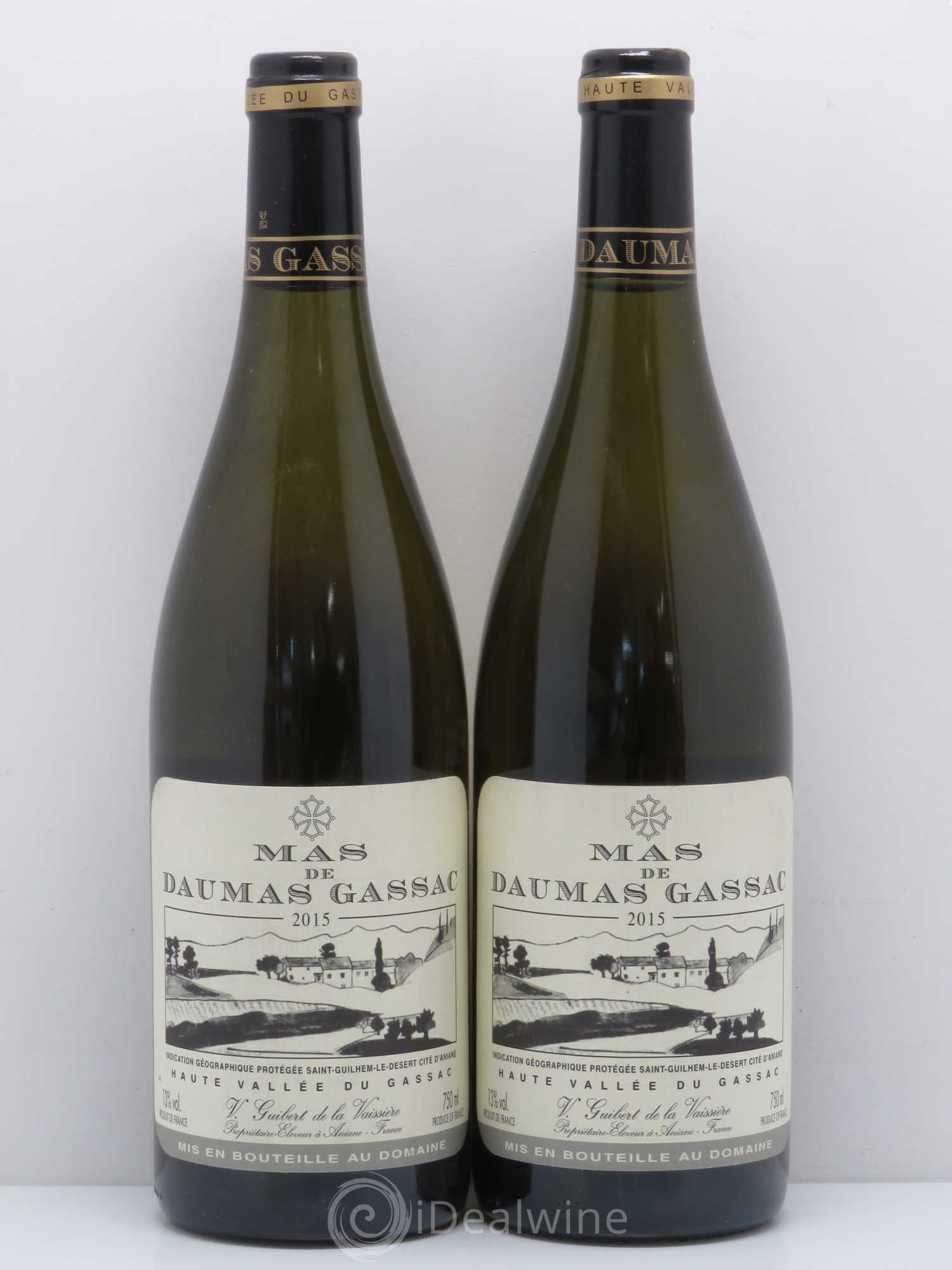 Saint-Guilhem-le-Désert - Cité d'Aniane Mas Daumas Gassac Famille Guibert de La Vaissière (senza prezzo di riserva) 2015 - Lotto di 2 bottiglie - 0