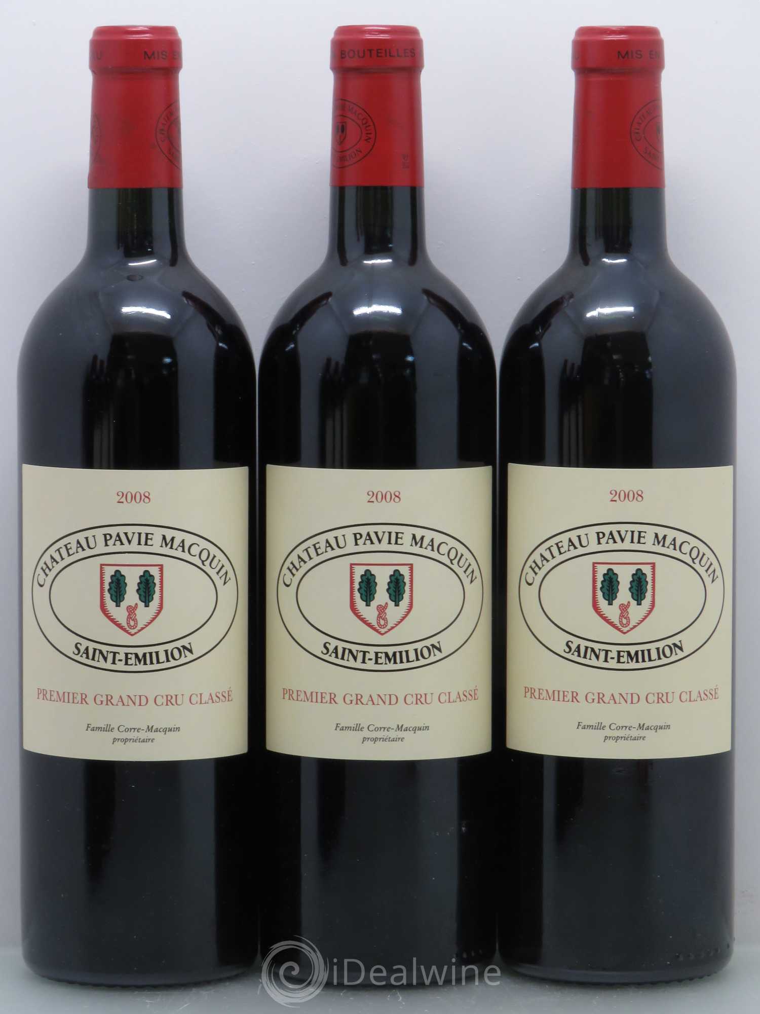 Château Pavie Macquin 1er Grand Cru Classé B (sans prix de réserve) 2008 - Lot de 6 bouteilles - 1