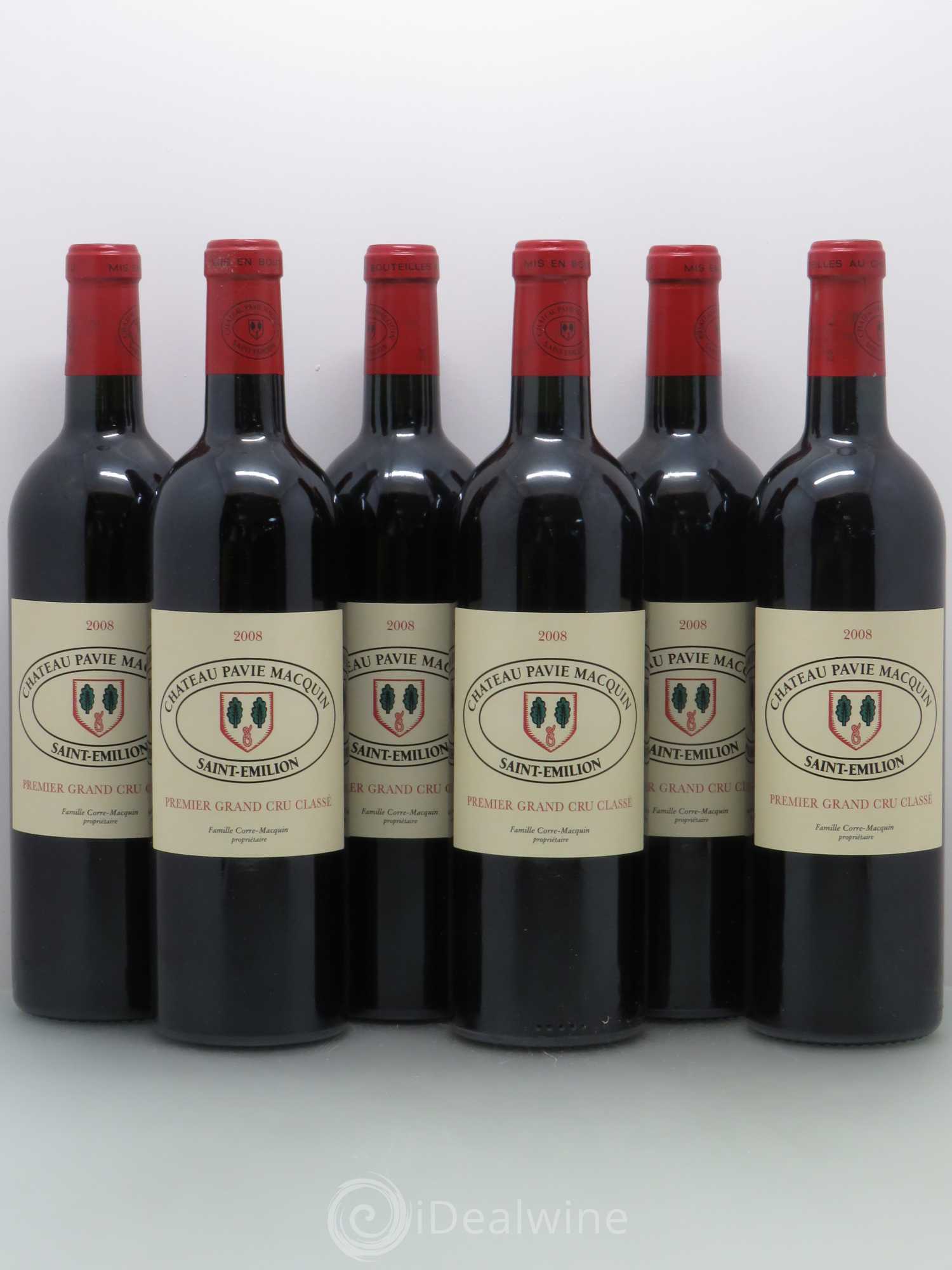 Château Pavie Macquin 1er Grand Cru Classé B (sans prix de réserve) 2008 - Lot de 6 bouteilles - 0