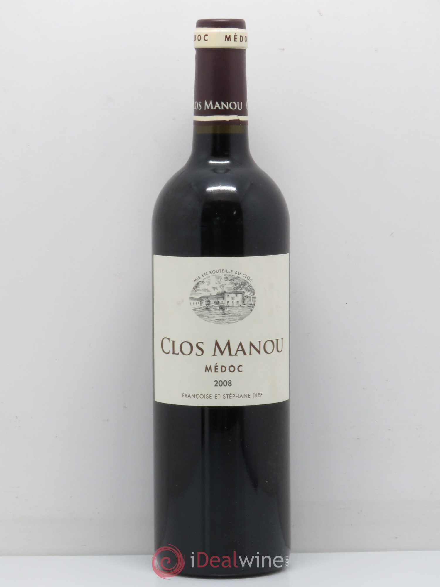 Clos Manou (sans prix de réserve) 2008 - Lot de 1 bouteille - 0