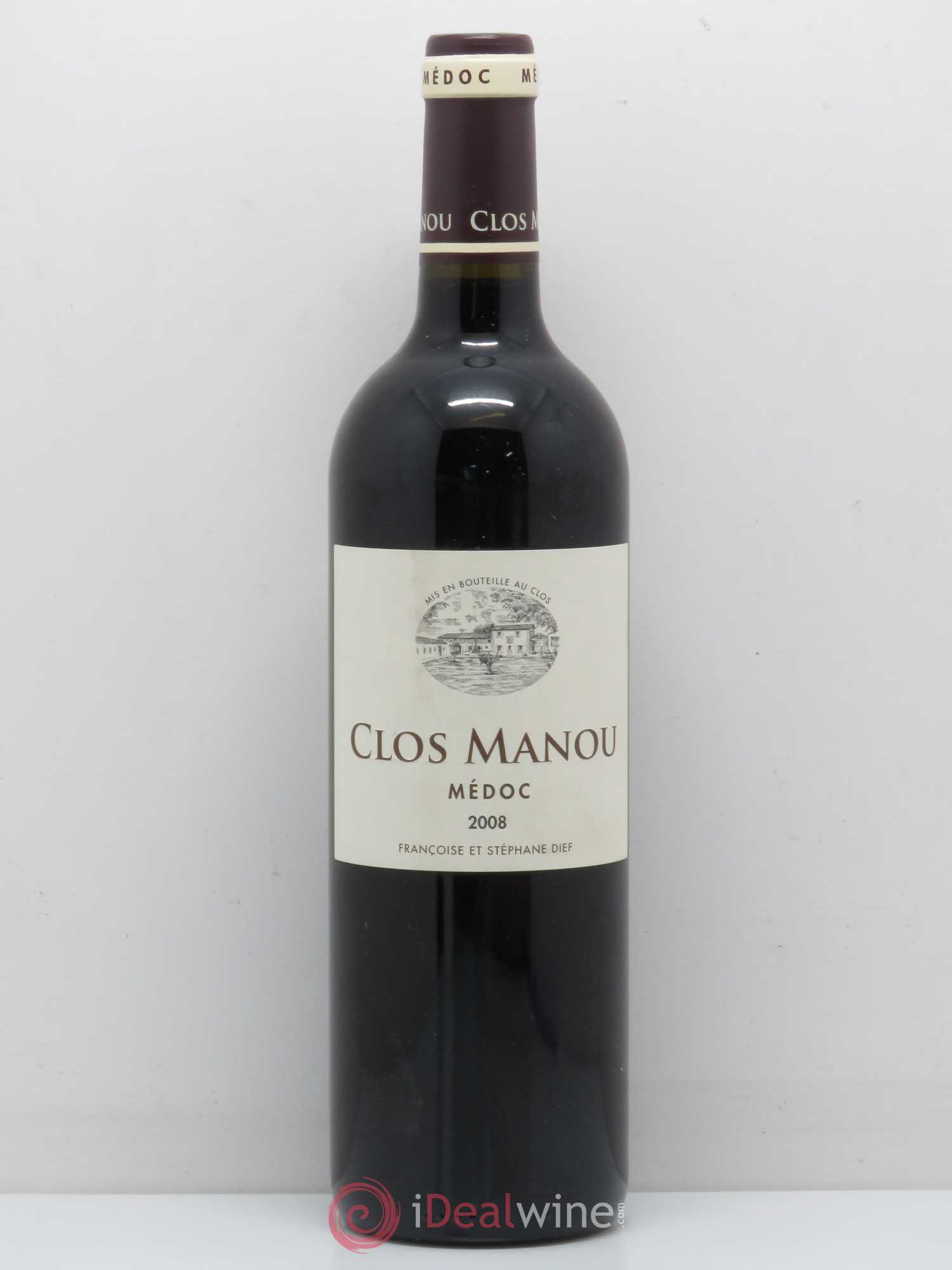 Clos Manou (sans prix de réserve) 2008 - Lot de 1 bouteille - 0