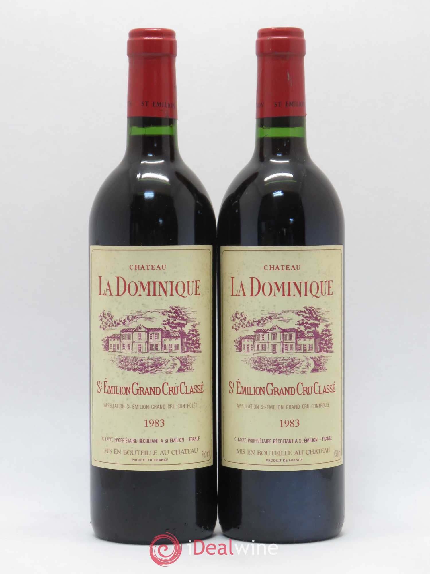 Château la Dominique Grand Cru Classé 1983 - Lot de 2 bouteilles - 0