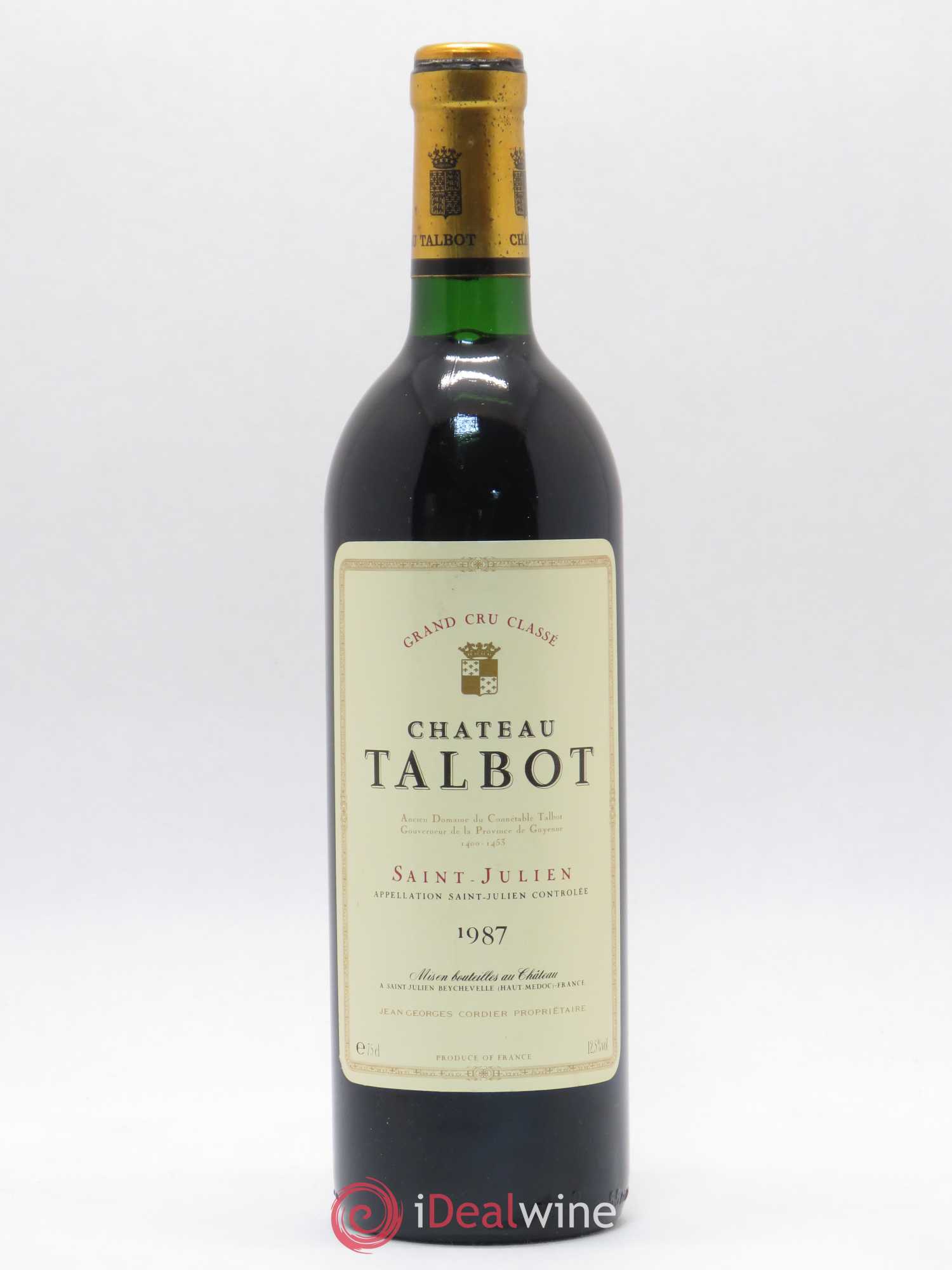 Château Talbot 4ème Grand Cru Classé 1987 - Lot de 1 bouteille - 0