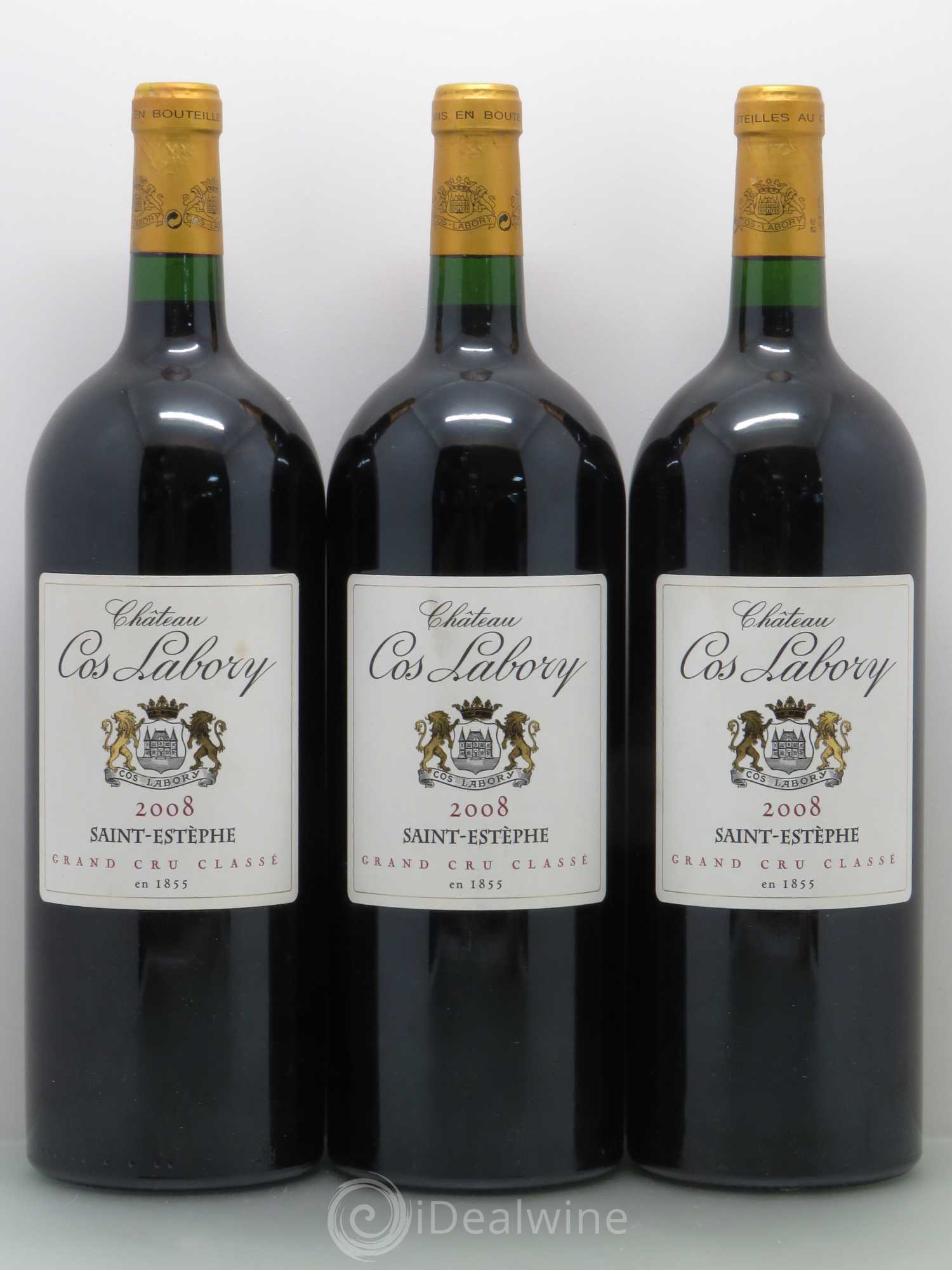 Château Cos Labory 5ème Grand Cru Classé (sans prix de réserve) 2008 - Lot de 3 magnums - 0