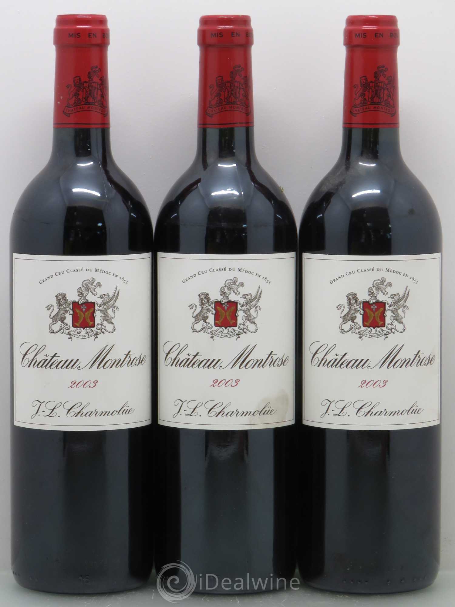 Château Montrose 2ème Grand Cru Classé (sans prix de réserve) 2003 - Lot de 3 bouteilles - 0