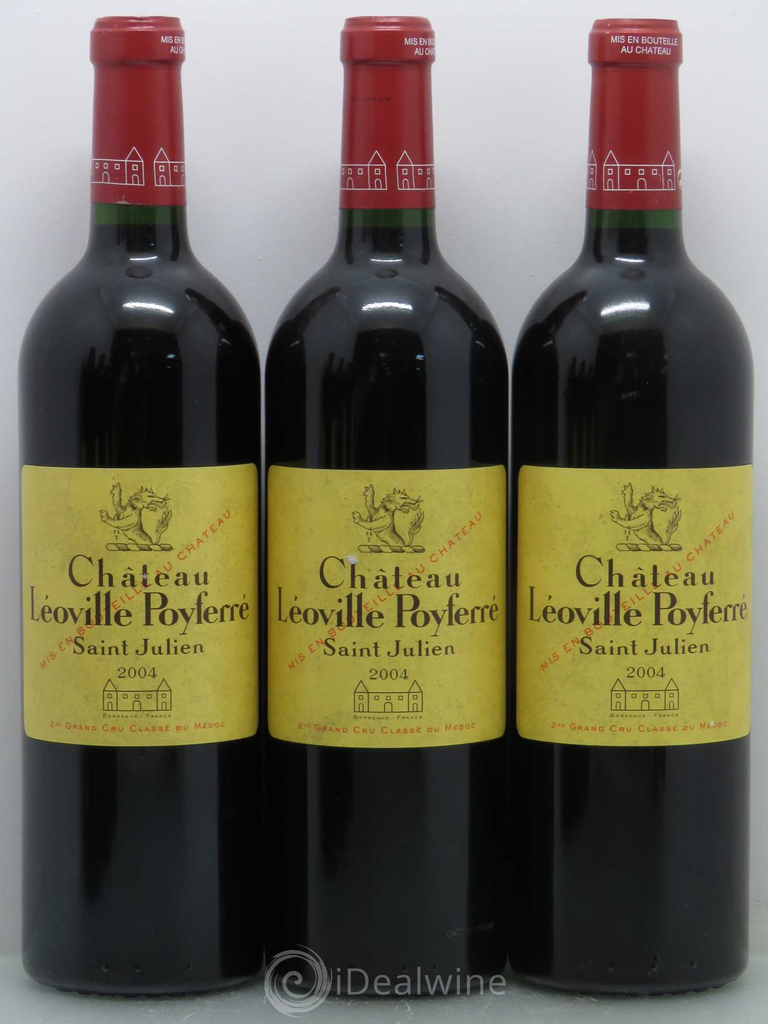 Château Léoville Poyferré 2ème Grand Cru Classé 2004 - Lot de 6 bouteilles - 1