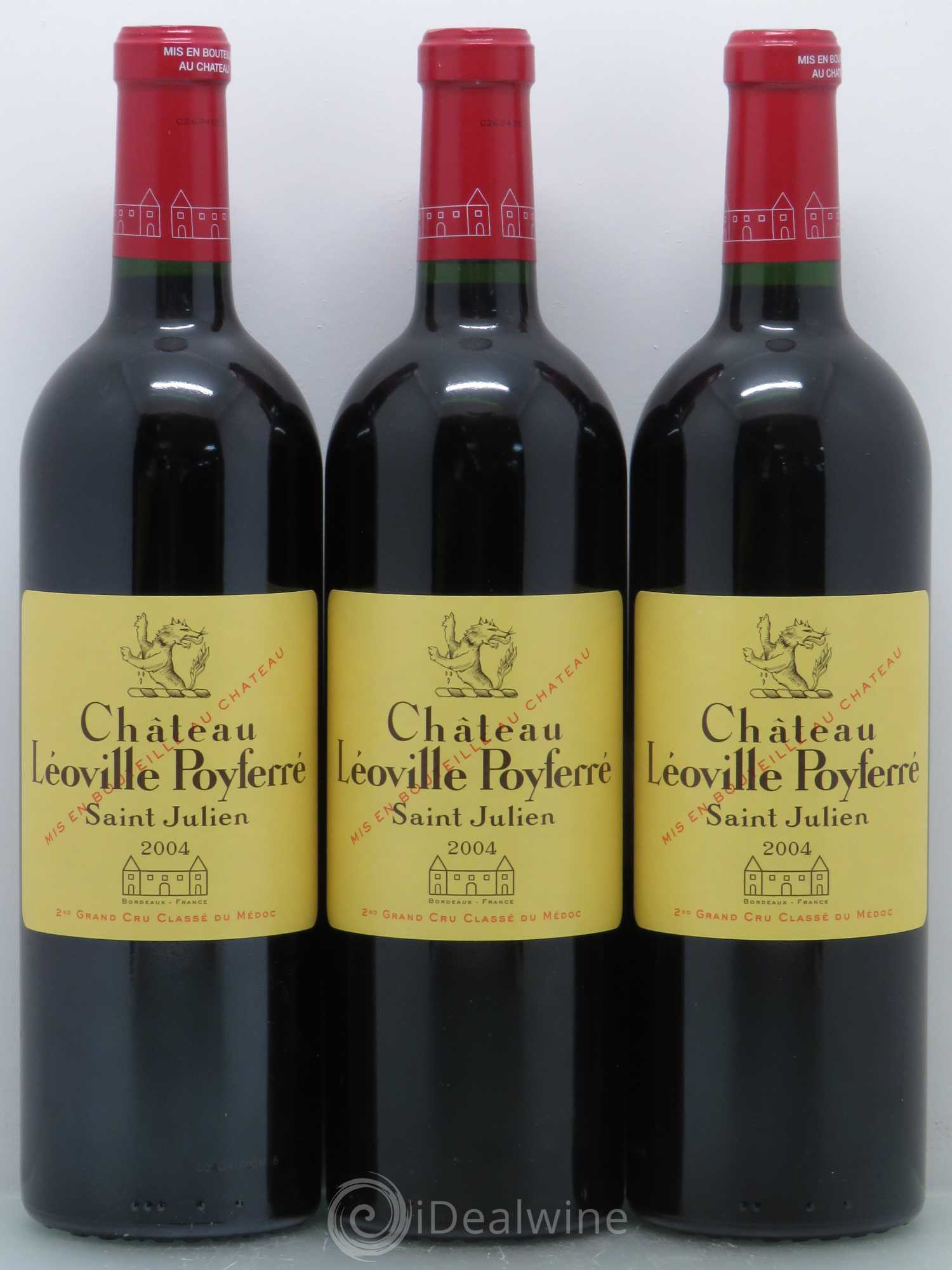 Château Léoville Poyferré 2ème Grand Cru Classé 2004 - Lot de 6 bouteilles - 2