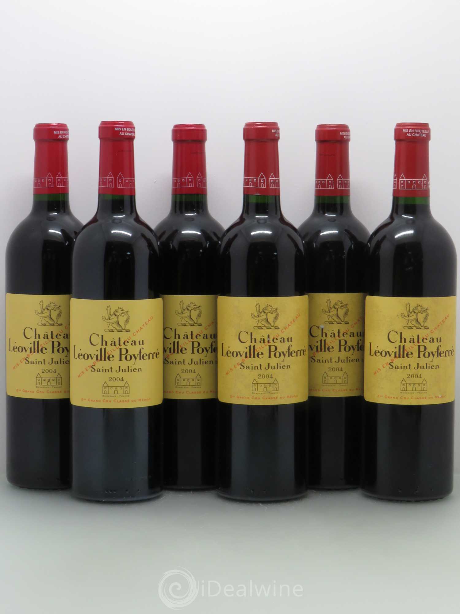 Château Léoville Poyferré 2ème Grand Cru Classé 2004 - Lot de 6 bouteilles - 0