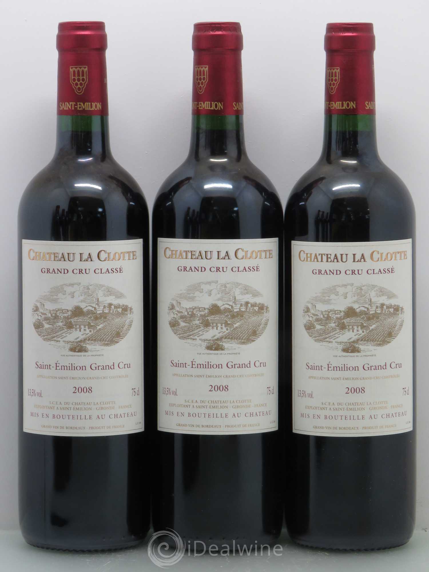 Château la Clotte 2008 - Lot de 12 bouteilles - 1