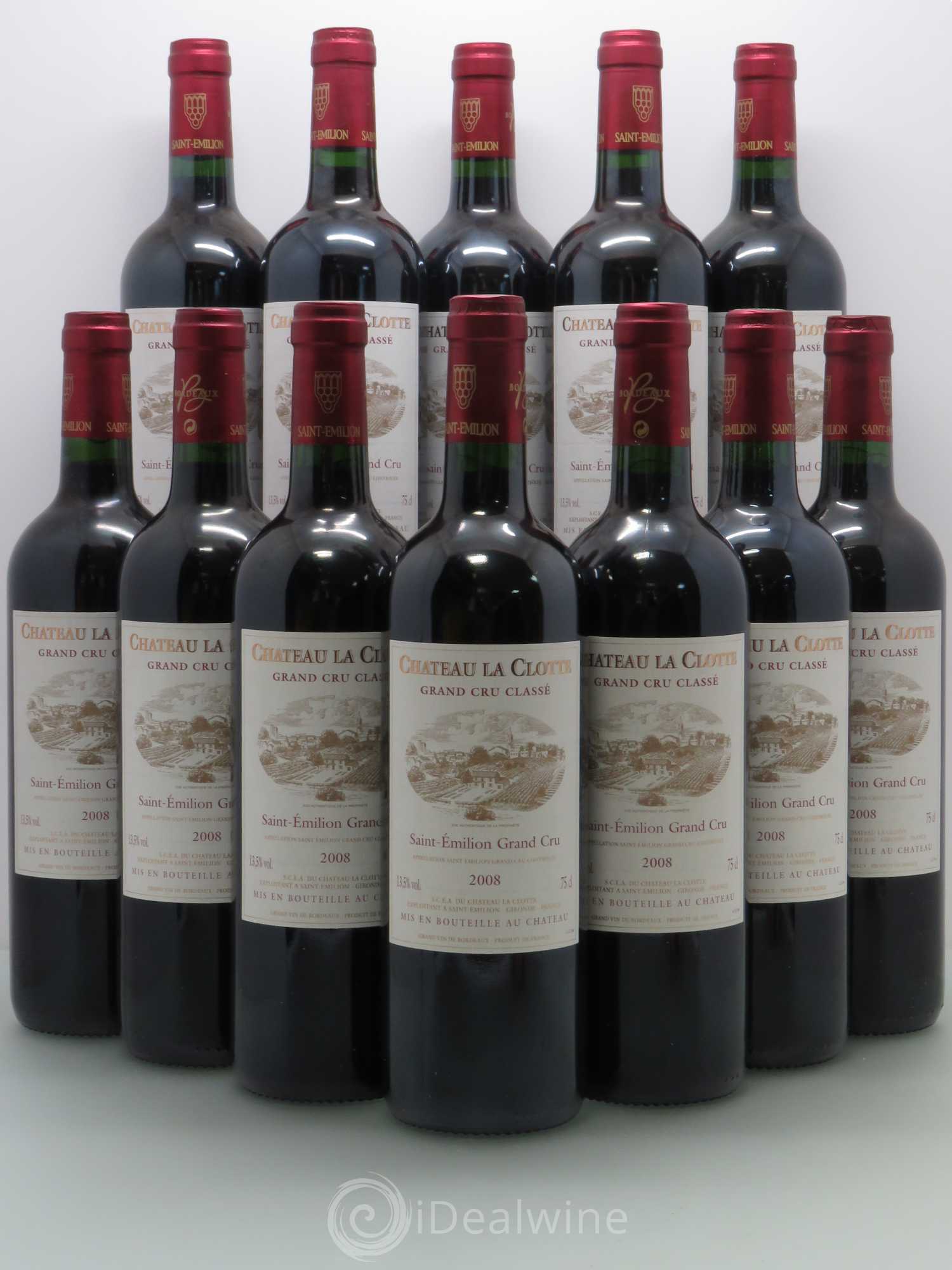 Château la Clotte 2008 - Lot de 12 bouteilles - 0